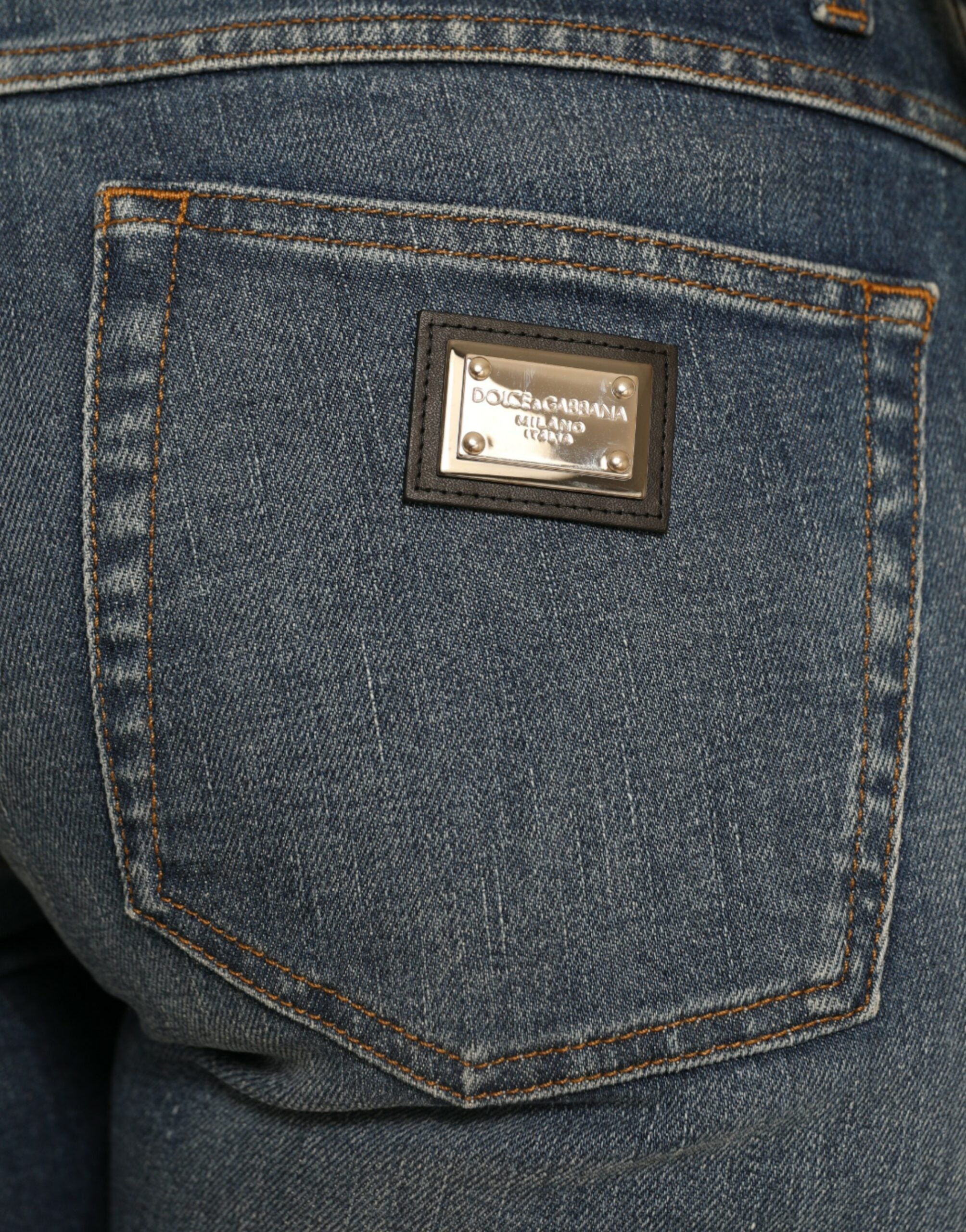 Dolce &amp; Gabbana – Schicke Boyfriend-Stretchjeans mit mittlerer Taille