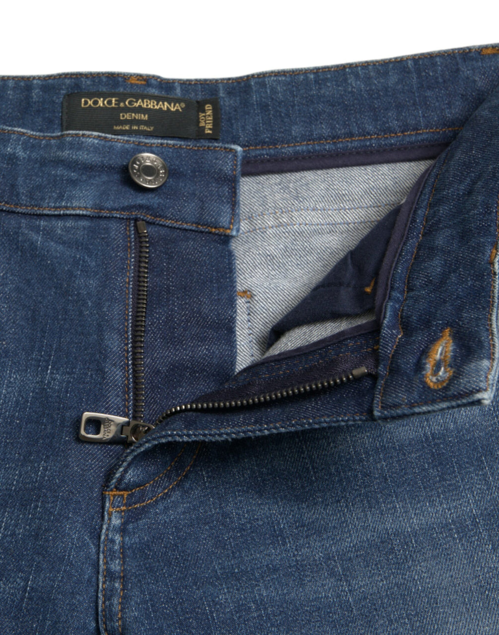 Dolce &amp; Gabbana – Schicke Boyfriend-Stretchjeans mit mittlerer Taille