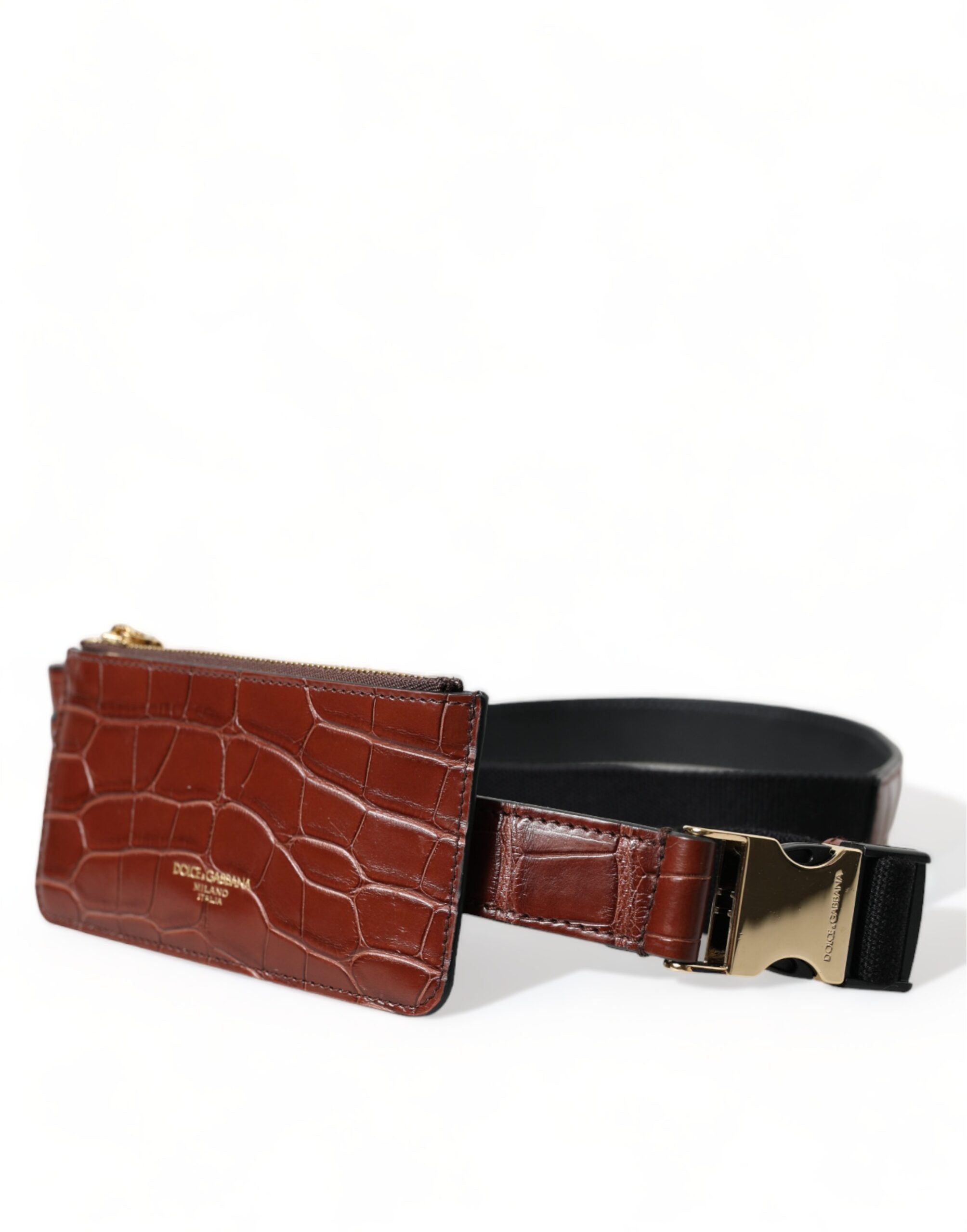 Dolce &amp; Gabbana Élégant duo Airpod et porte-monnaie en cuir