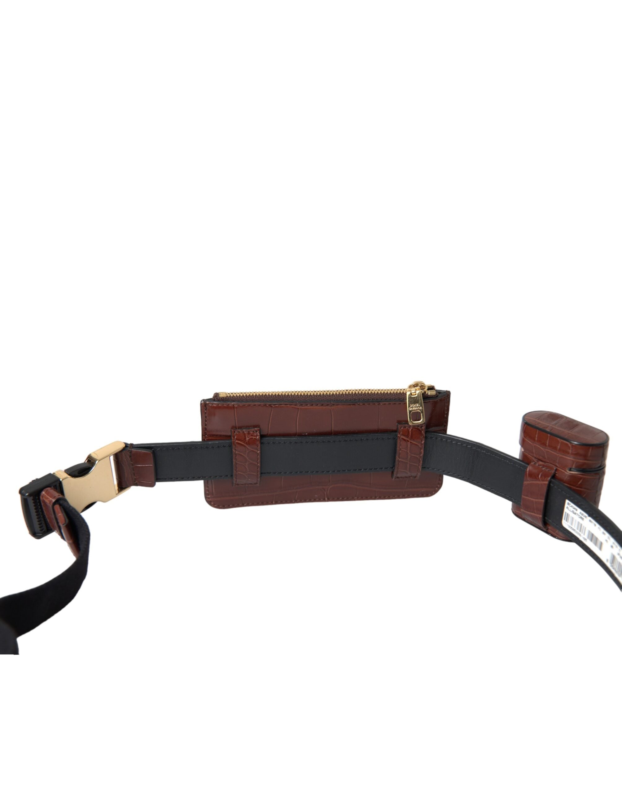 Dolce &amp; Gabbana Élégant duo Airpod et porte-monnaie en cuir