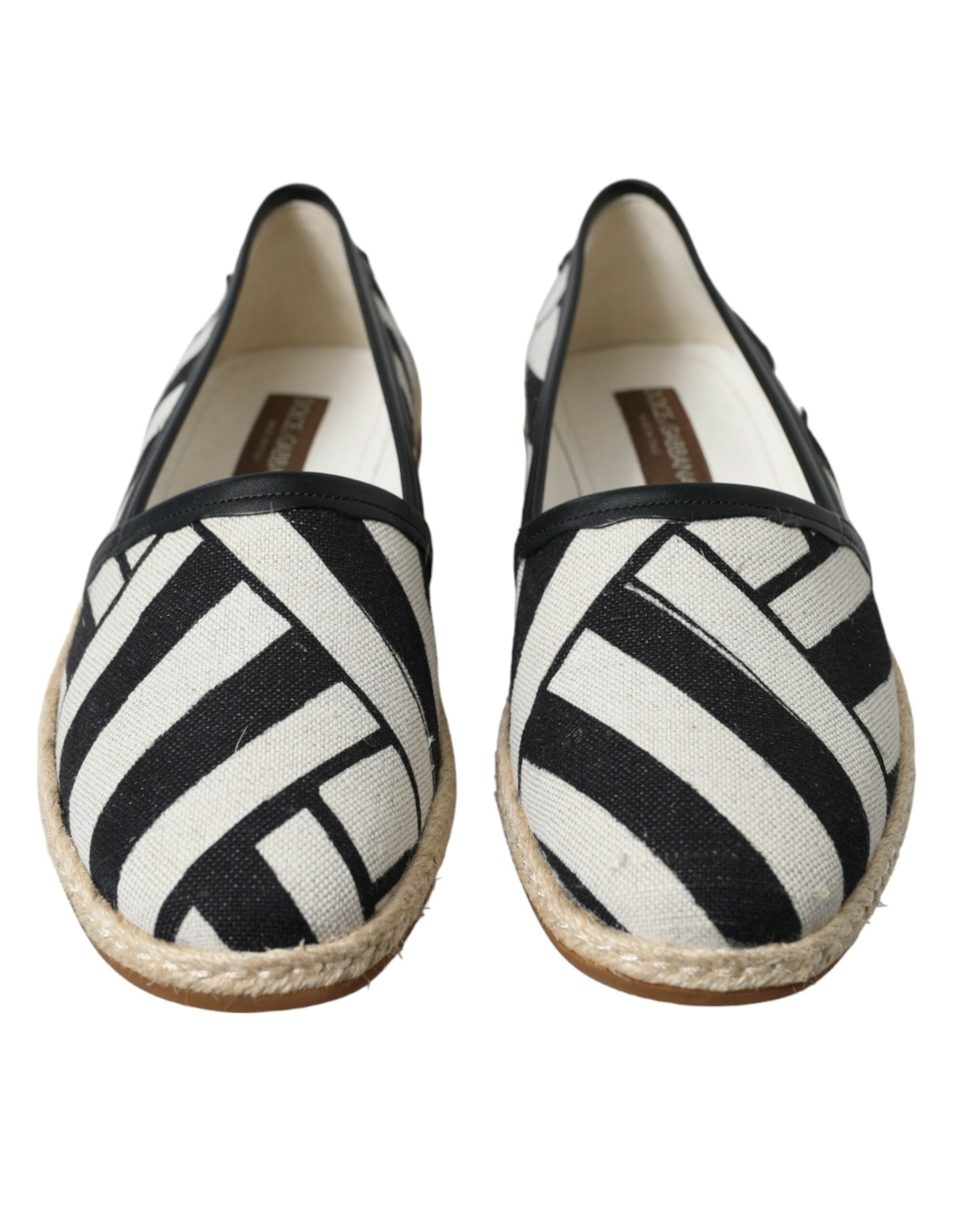 Espadrilles en toile à rayures chics Dolce &amp; Gabbana