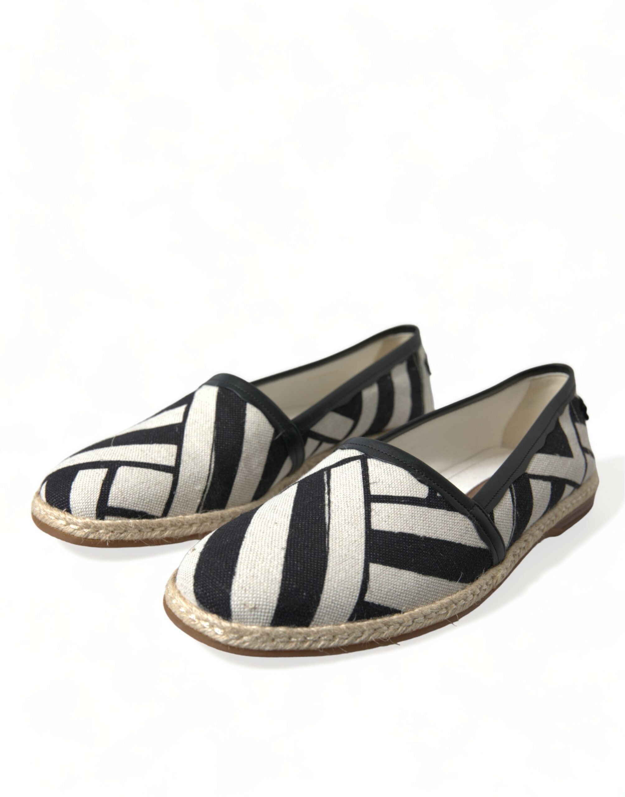 Espadrilles en toile à rayures chics Dolce &amp; Gabbana
