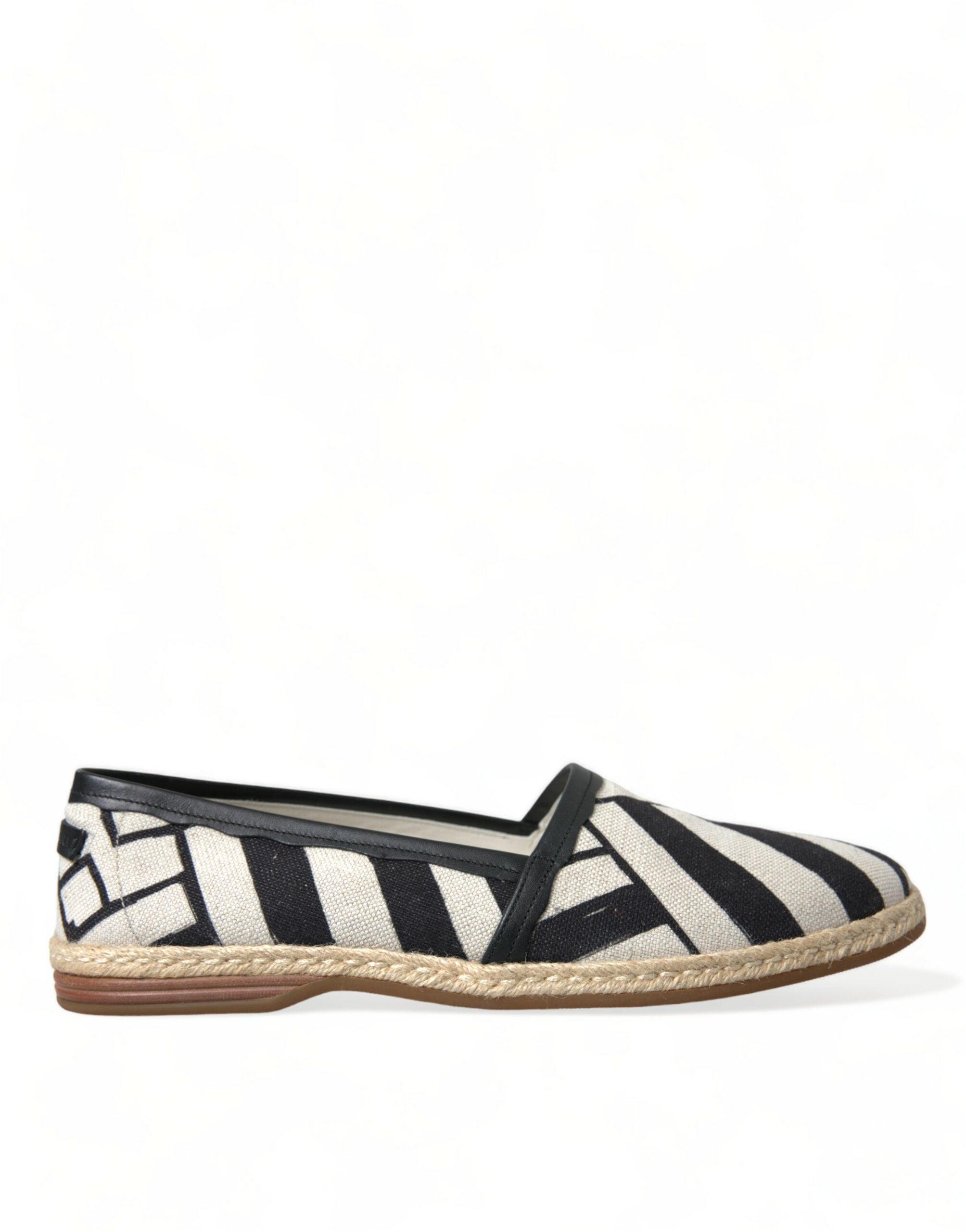 Espadrilles en toile à rayures chics Dolce &amp; Gabbana