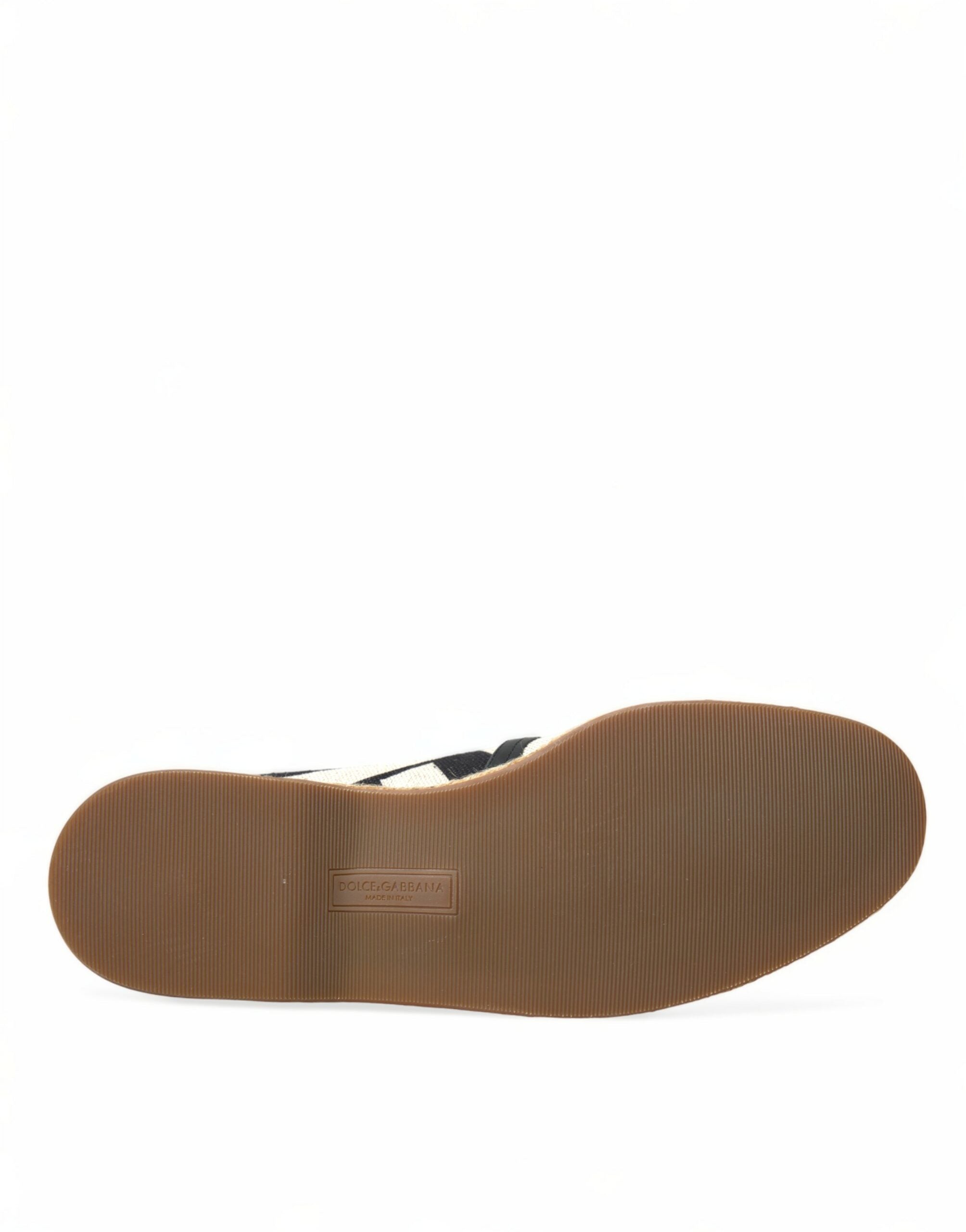 Espadrilles en toile à rayures chics Dolce &amp; Gabbana