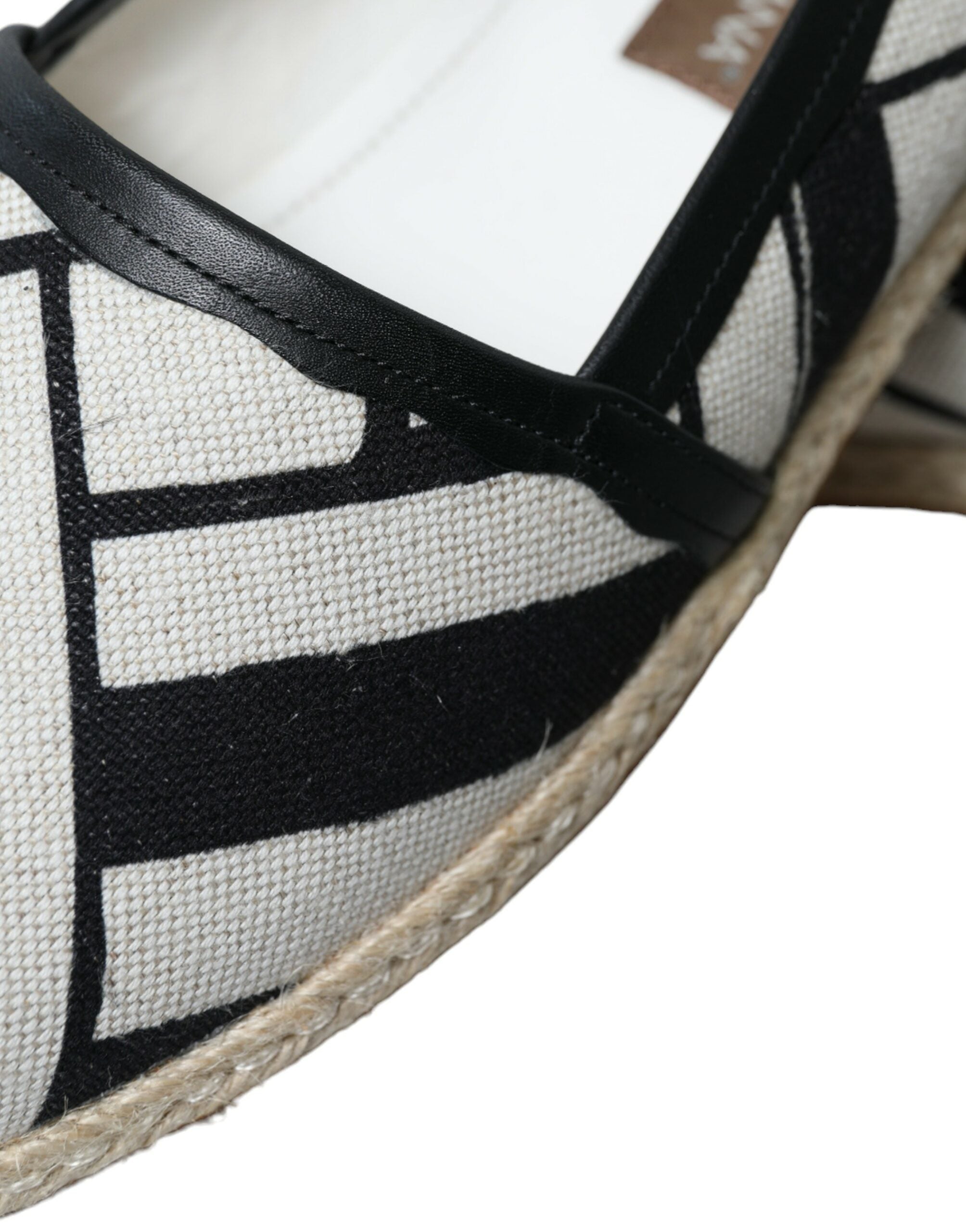 Espadrilles en toile à rayures chics Dolce &amp; Gabbana