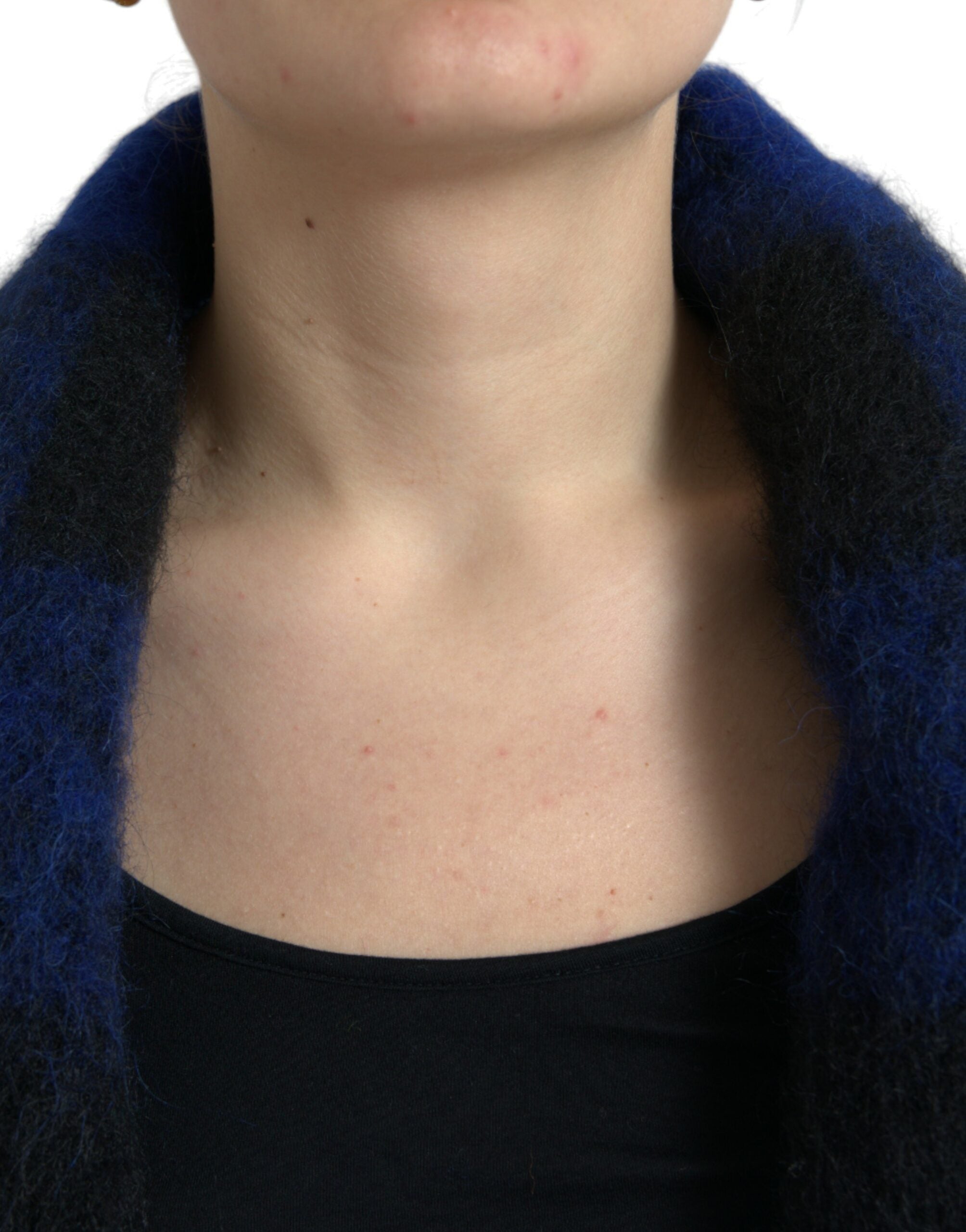 Dolce &amp; Gabbana élégant cardigan poncho à franges à carreaux