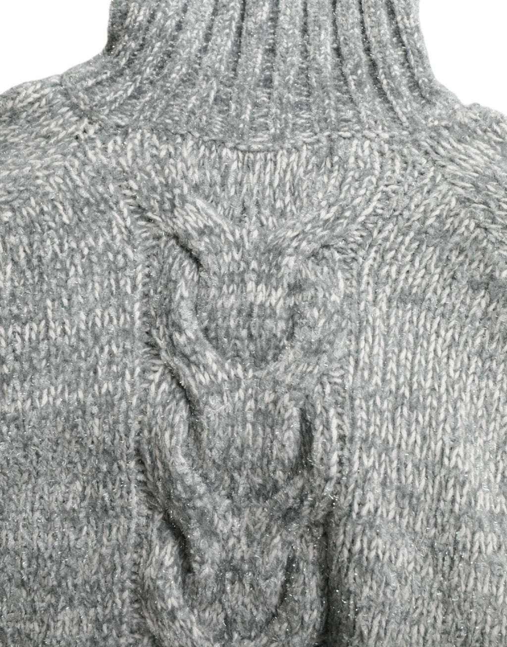 Dolce &amp; Gabbana Eleganter Rollkragenpullover aus grauer Kaschmirmischung