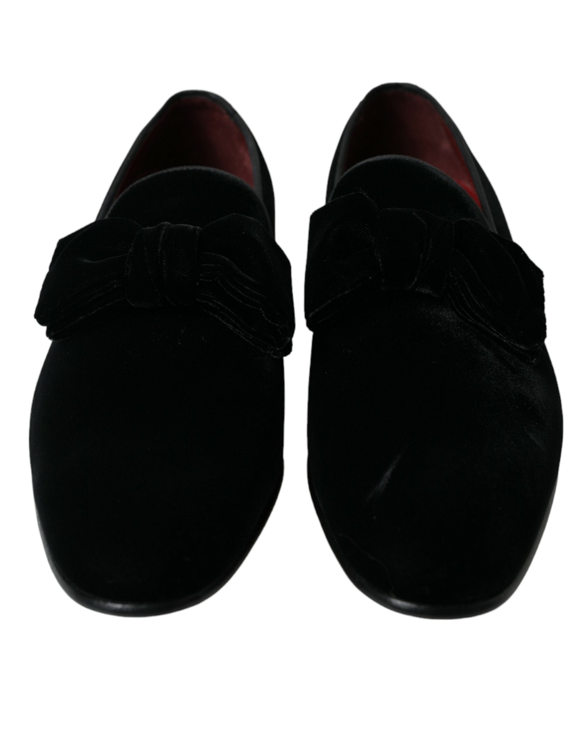 Mocassins élégants en velours noir Dolce &amp; Gabbana - Chaussures de luxe pour homme
