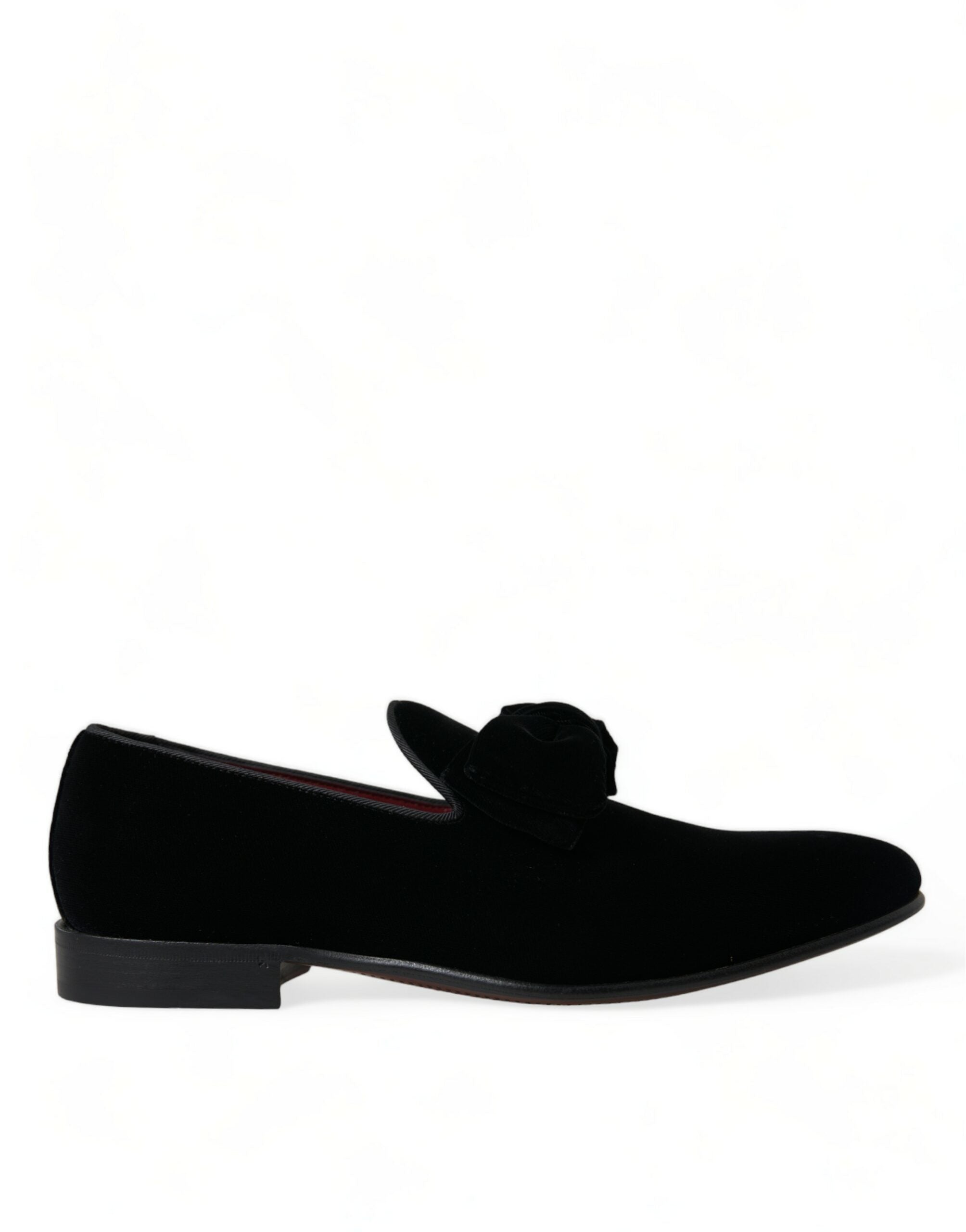 Mocassins élégants en velours noir Dolce &amp; Gabbana - Chaussures de luxe pour homme