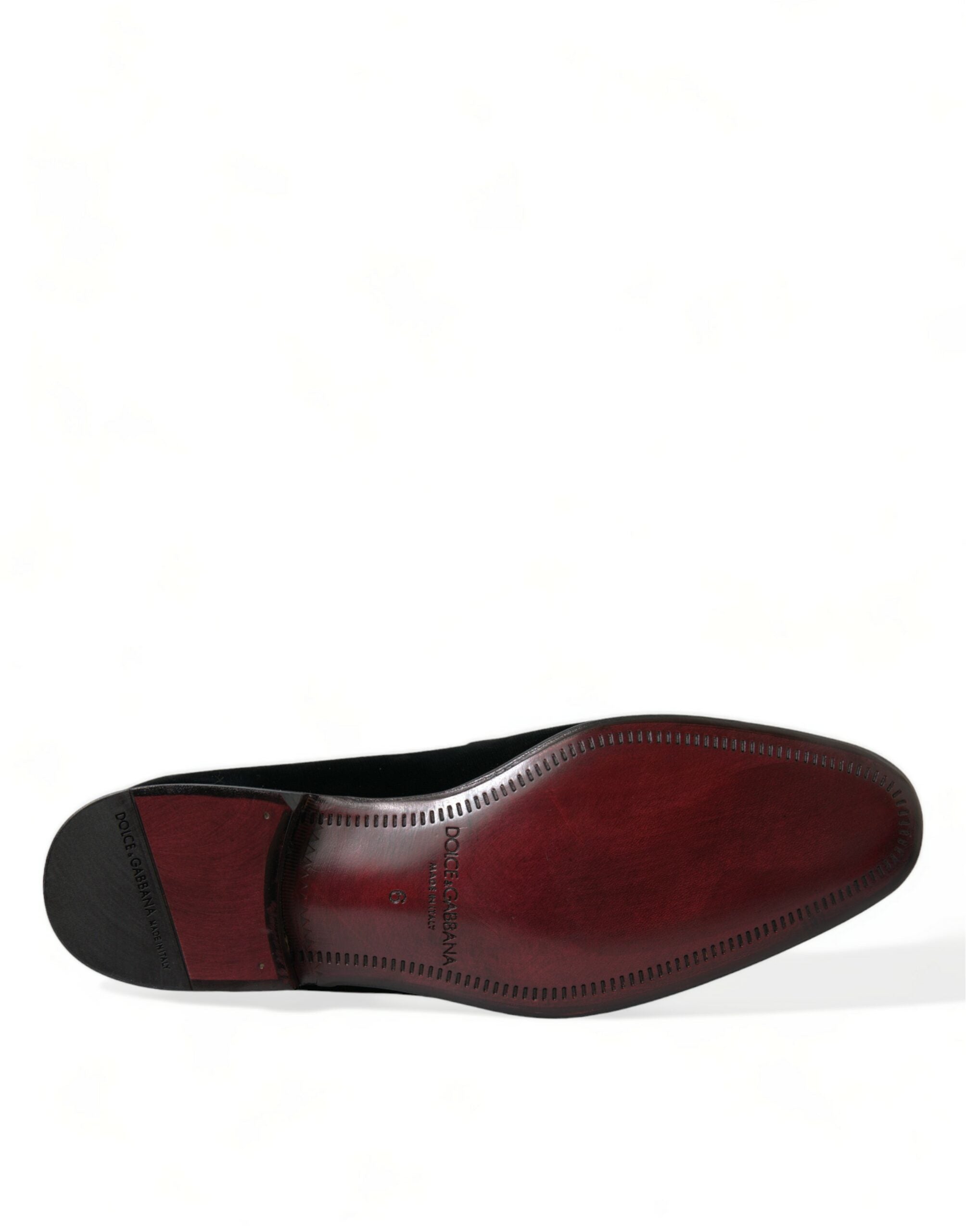 Mocassins élégants en velours noir Dolce &amp; Gabbana - Chaussures de luxe pour homme