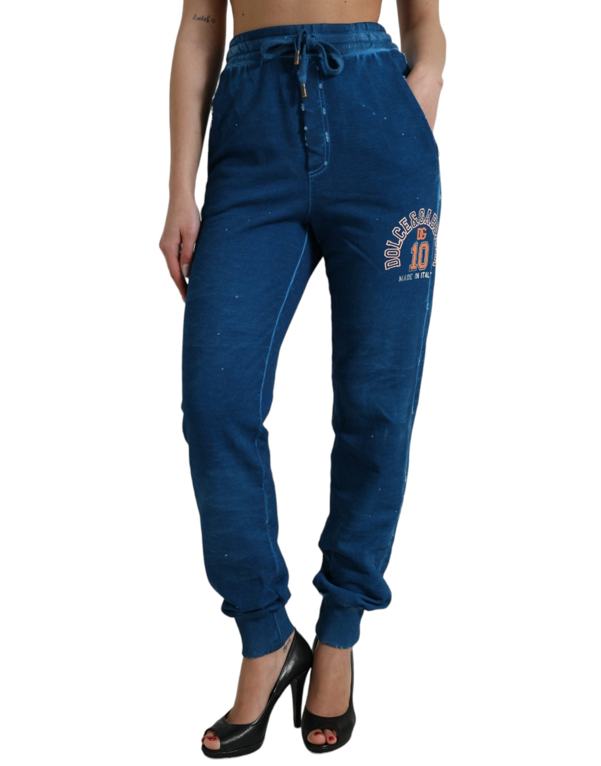 Dolce &amp; Gabbana – Jogginghose aus Baumwolle mit hohem Bund