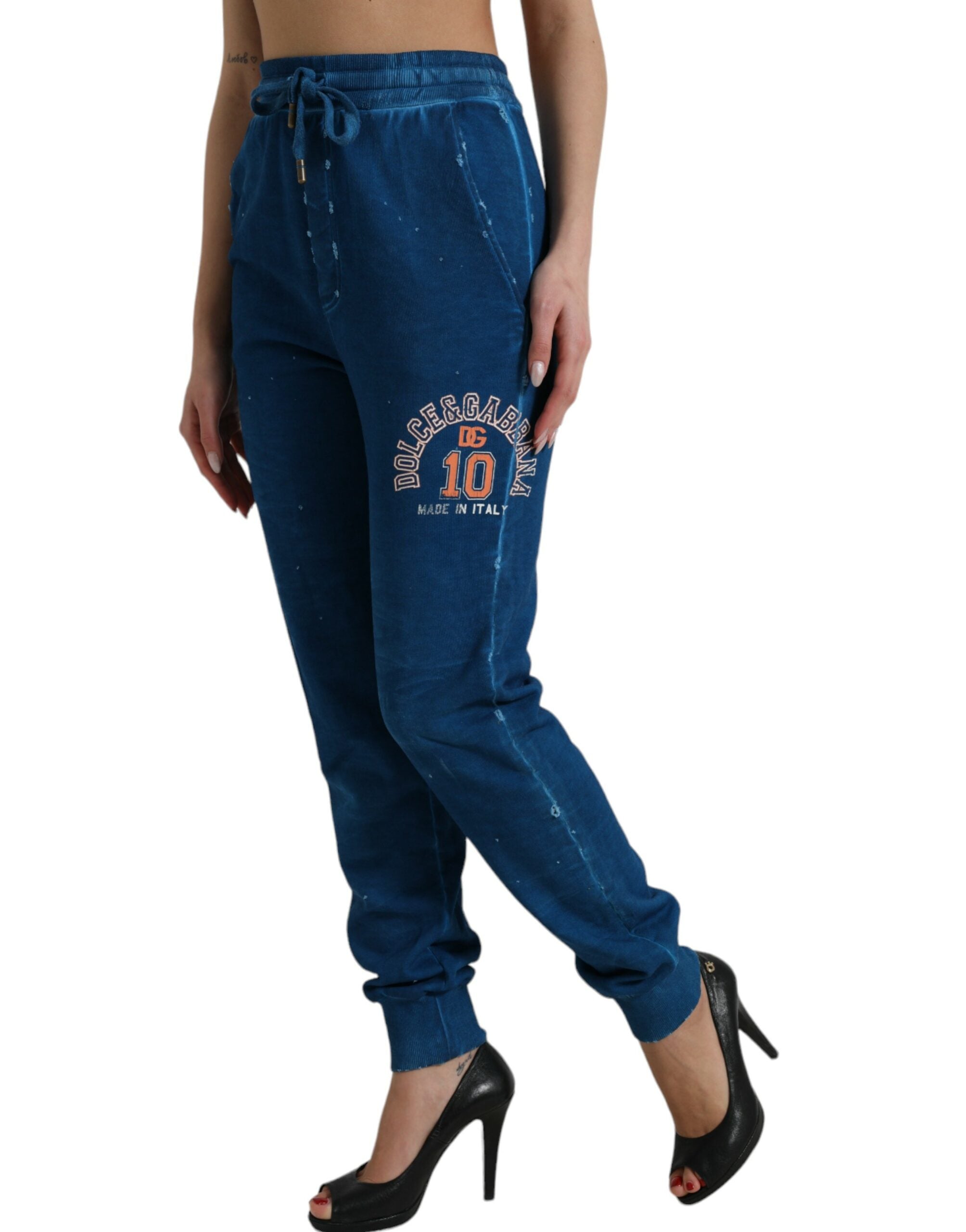 Dolce &amp; Gabbana – Jogginghose aus Baumwolle mit hohem Bund