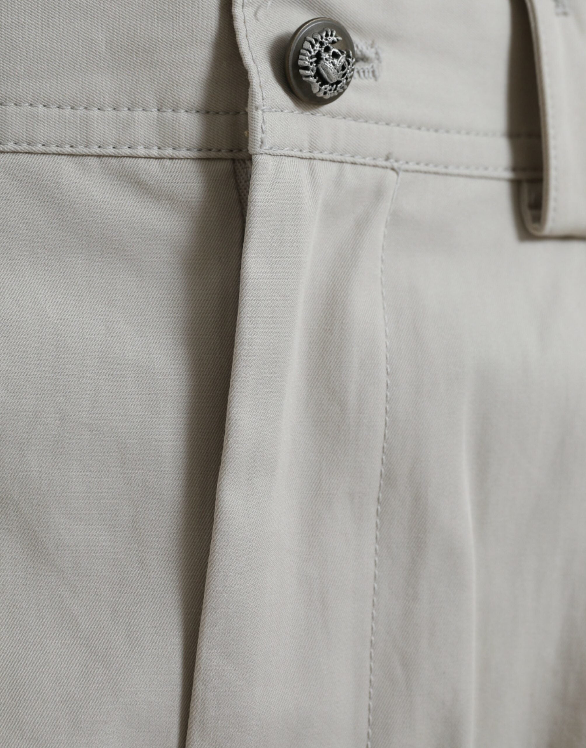 Dolce &amp; Gabbana High-Waist Tapered Fashion Pants - Beige