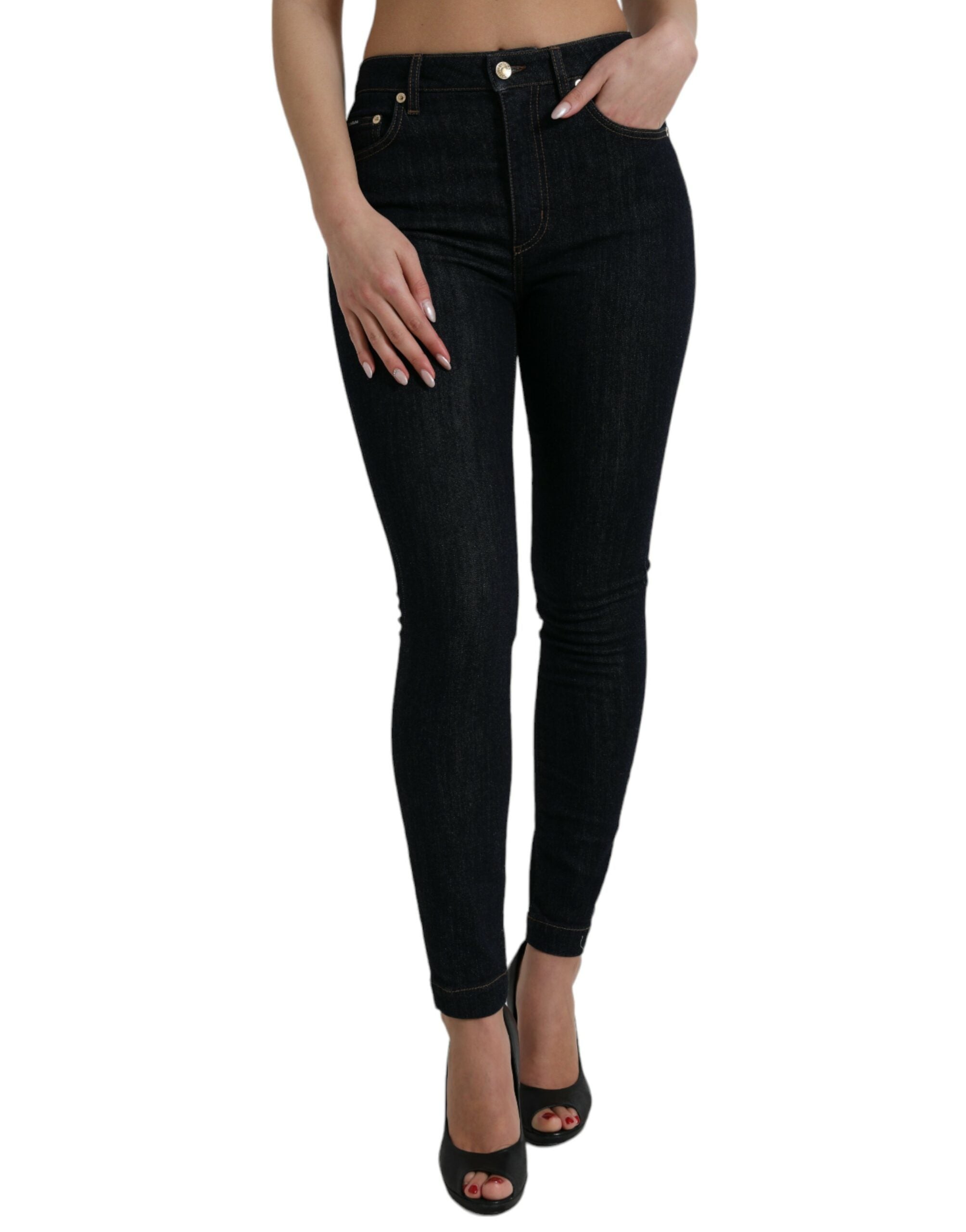 Dolce &amp; Gabbana – Elegante Stretch-Jeans mit mittlerer Taille