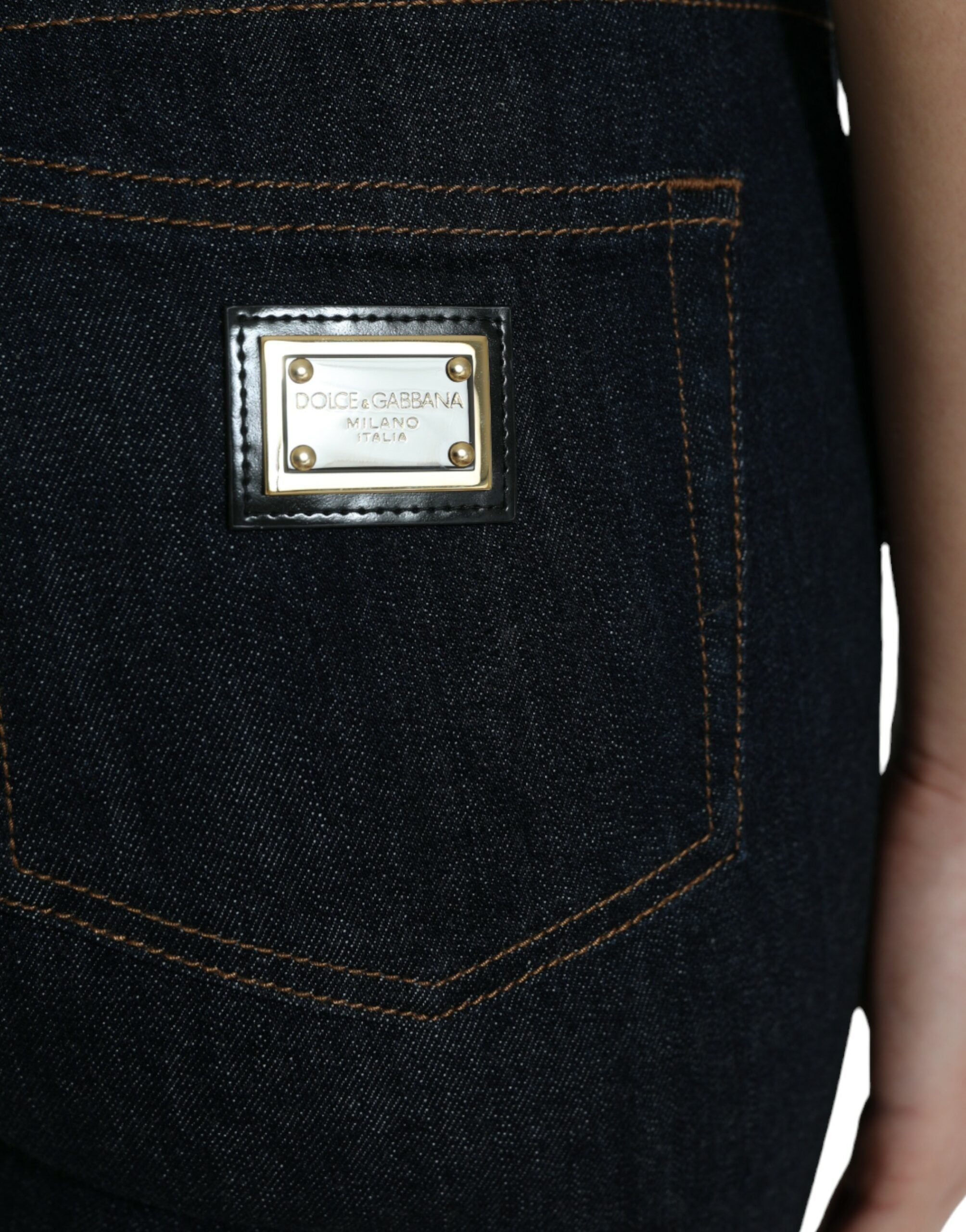 Dolce &amp; Gabbana – Elegante Stretch-Jeans mit mittlerer Taille