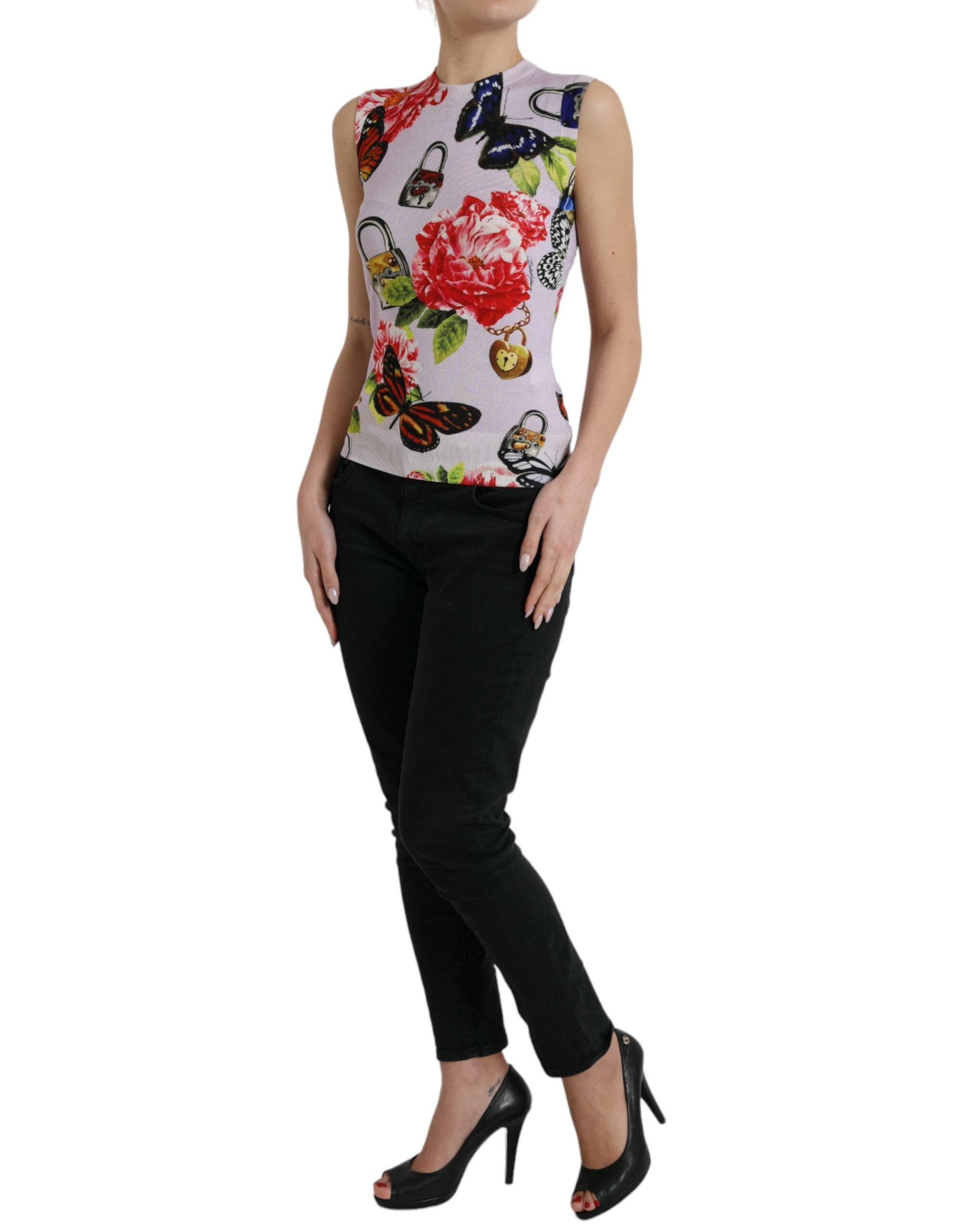 Débardeur élégant en mélange cachemire-soie Dolce &amp; Gabbana
