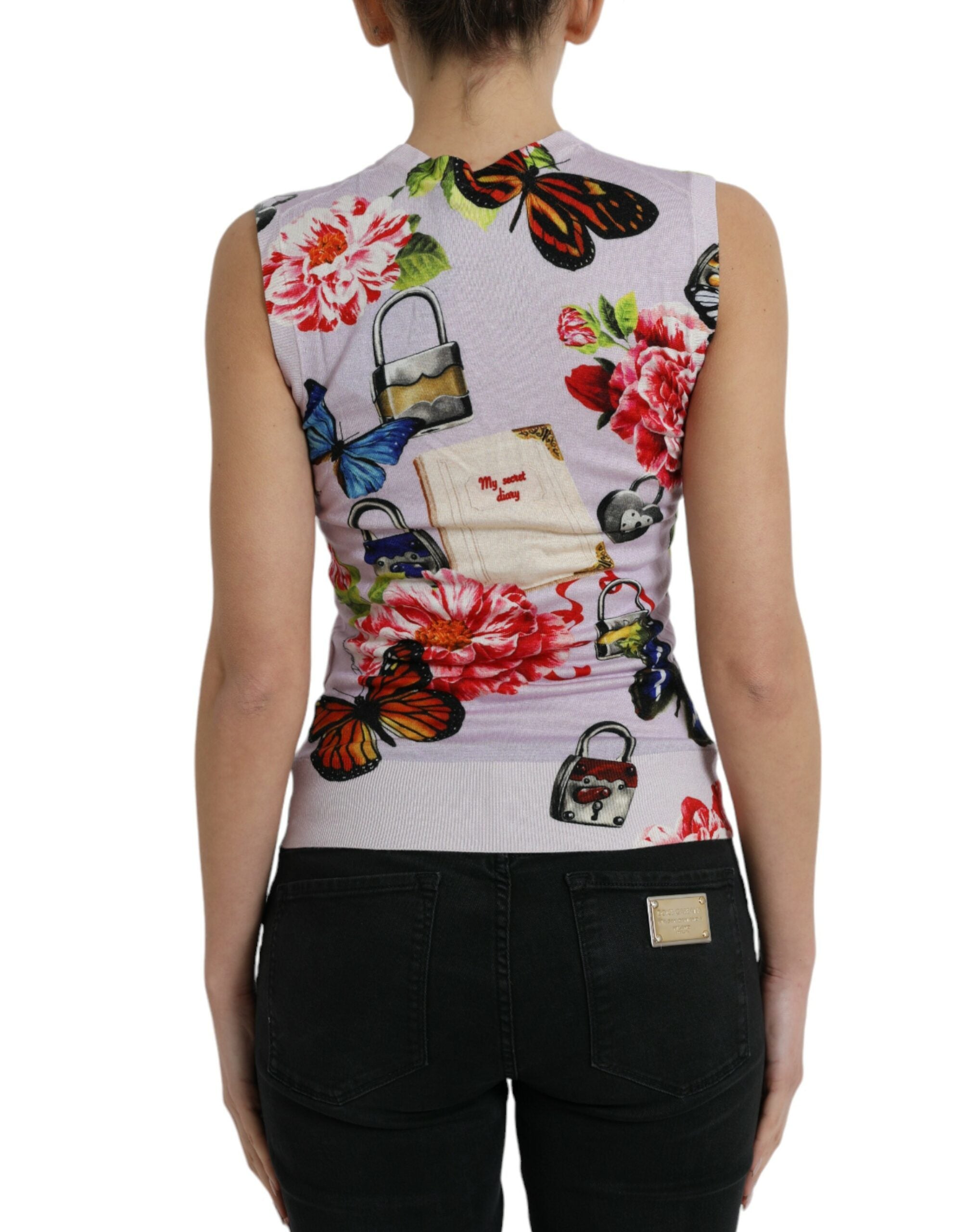 Débardeur élégant en mélange cachemire-soie Dolce &amp; Gabbana