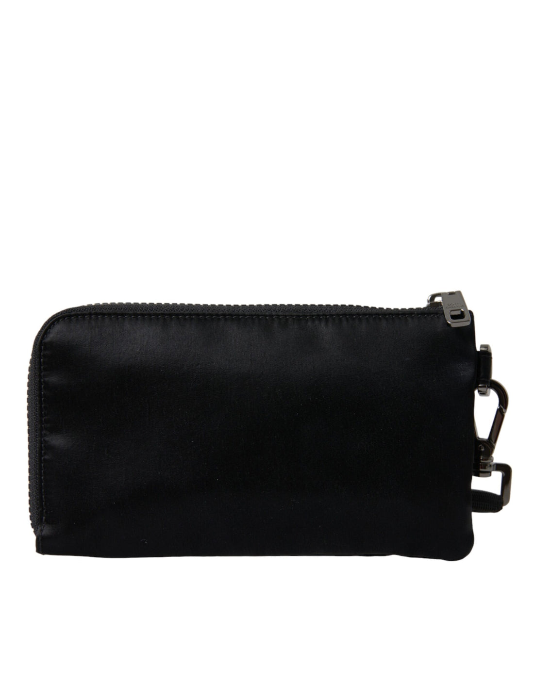 Dolce &amp; Gabbana Elegante schwarze Nylon- und Ledertasche