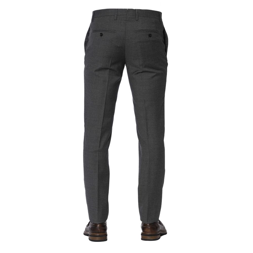 Trussardi Gray Wool Men Pants