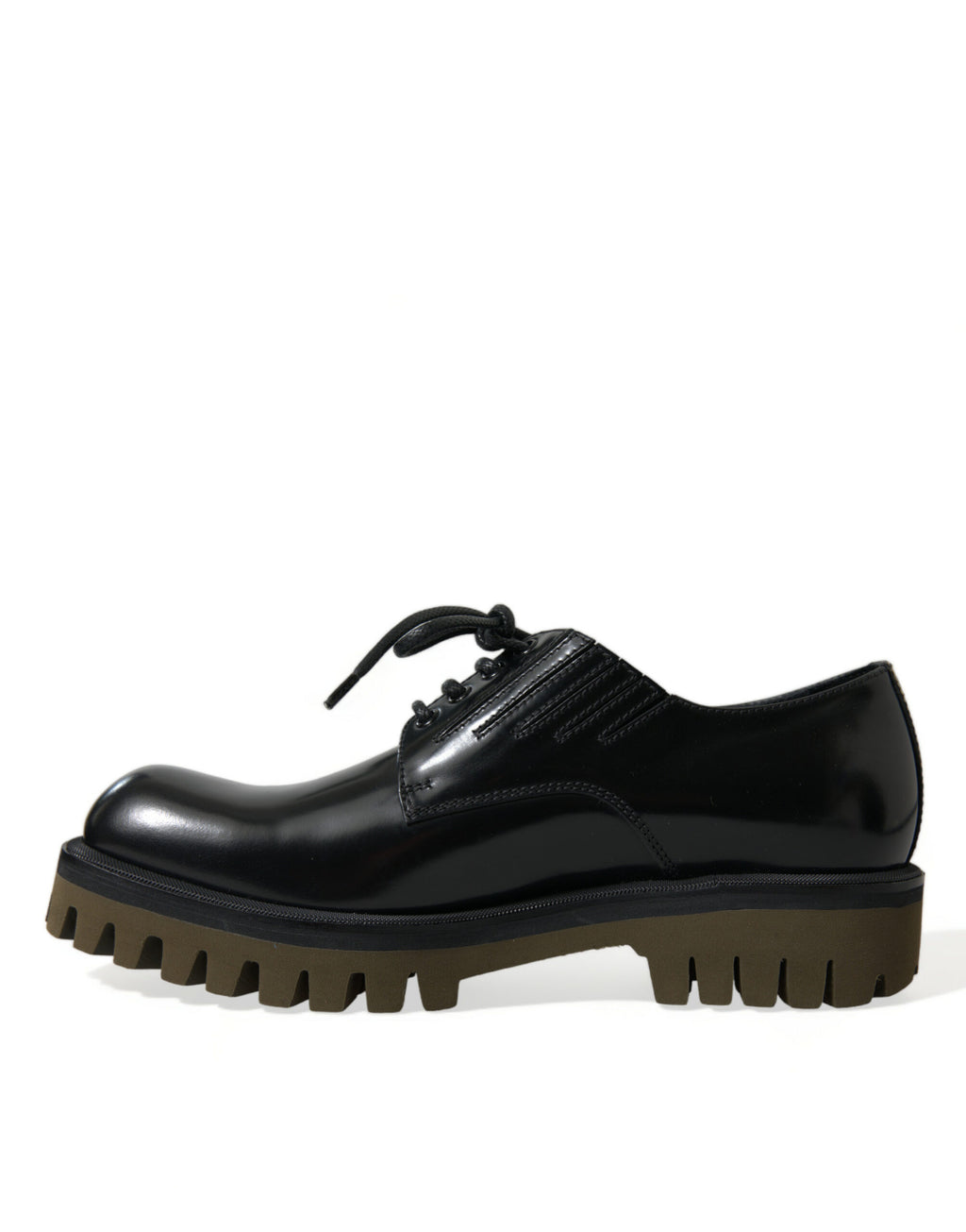 Dolce &amp; Gabbana Elegante Derby-Schuhe aus schwarzem Leder