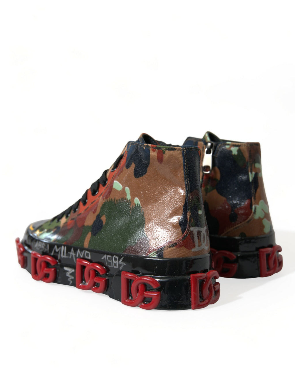 Dolce &amp; Gabbana Mehrfarbige High-Top-Sneaker mit luxuriösem Appeal