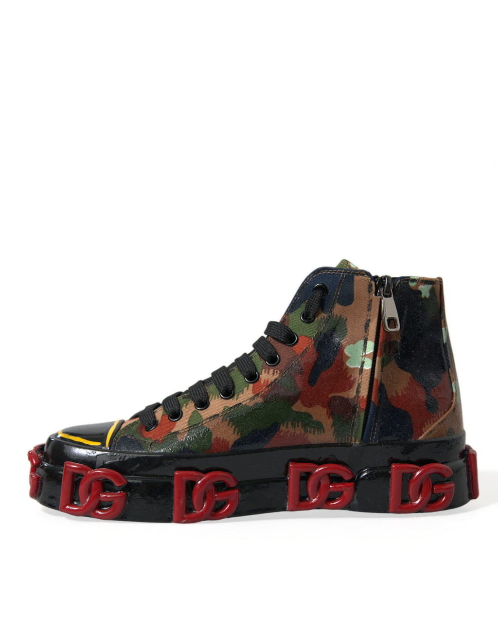 Dolce &amp; Gabbana Mehrfarbige High-Top-Sneaker mit luxuriösem Appeal