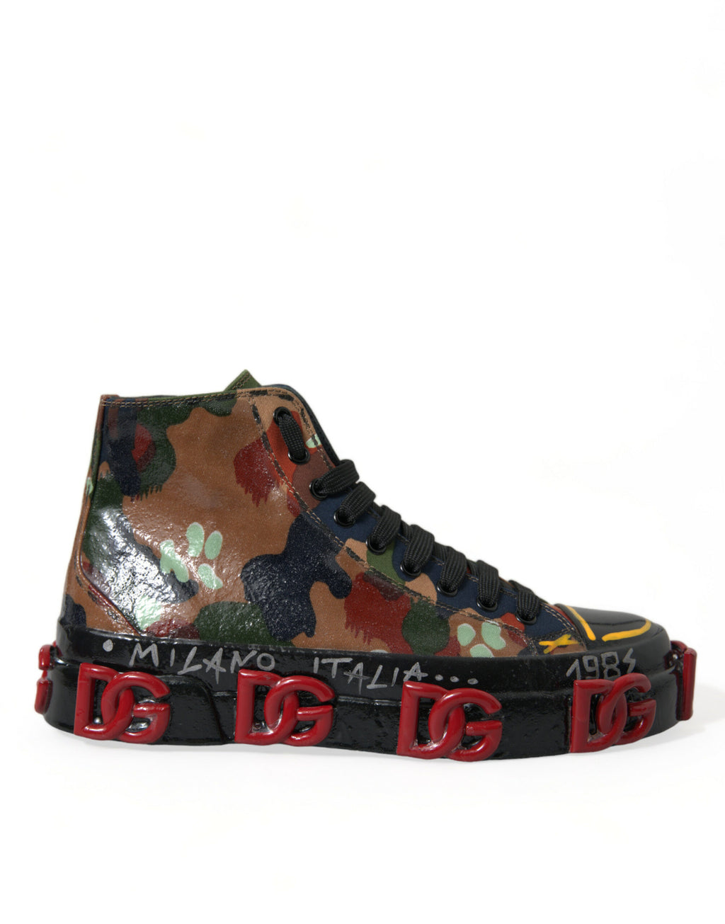 Dolce &amp; Gabbana Mehrfarbige High-Top-Sneaker mit luxuriösem Appeal