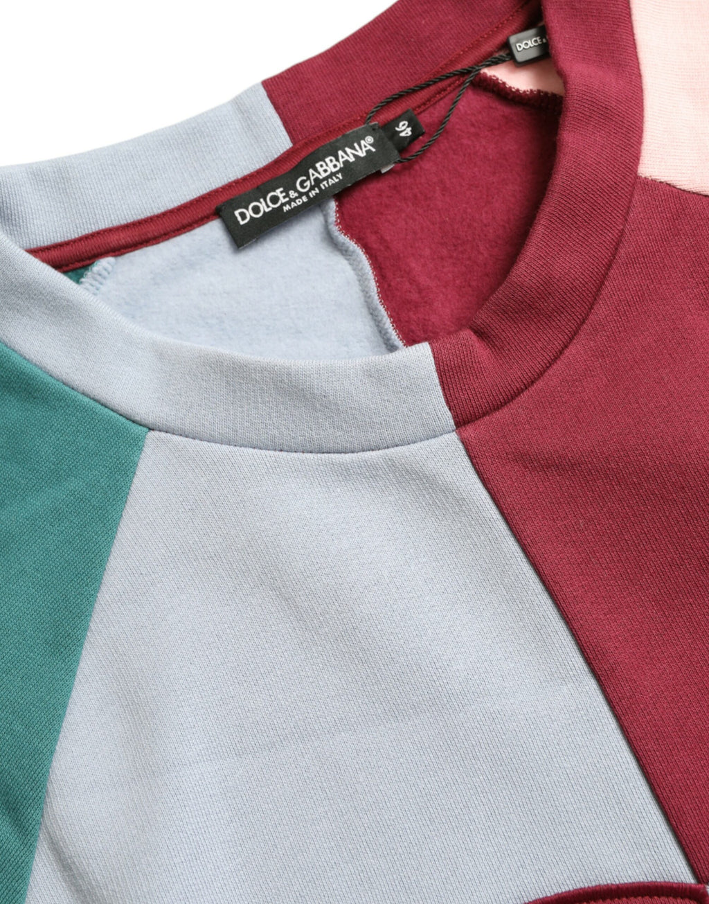 Dolce &amp; Gabbana Mehrfarbiger Rundhalspullover aus Baumwolle