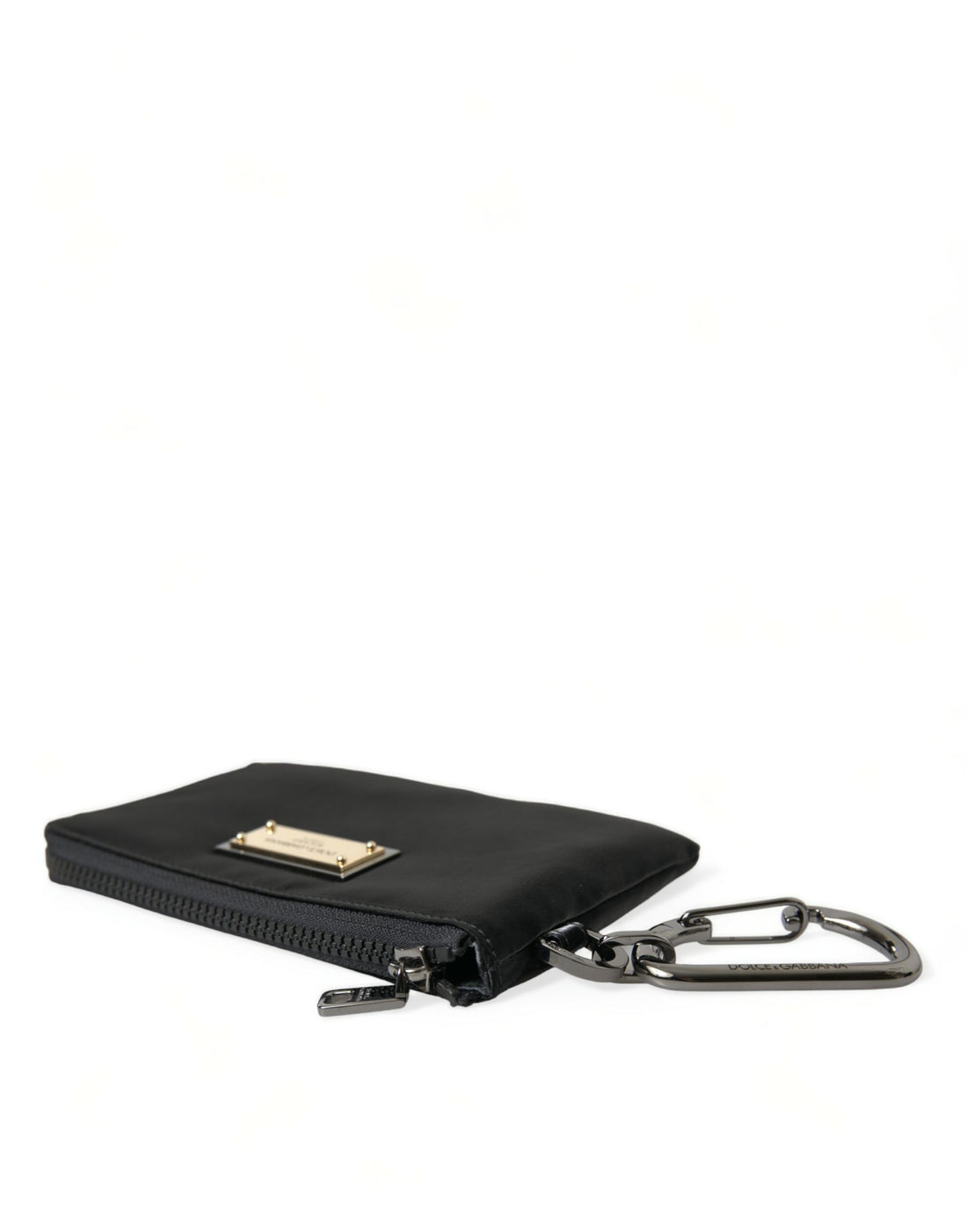 Dolce &amp; Gabbana Elite – Schwarze Nylon- und Ledertasche mit Logodetail