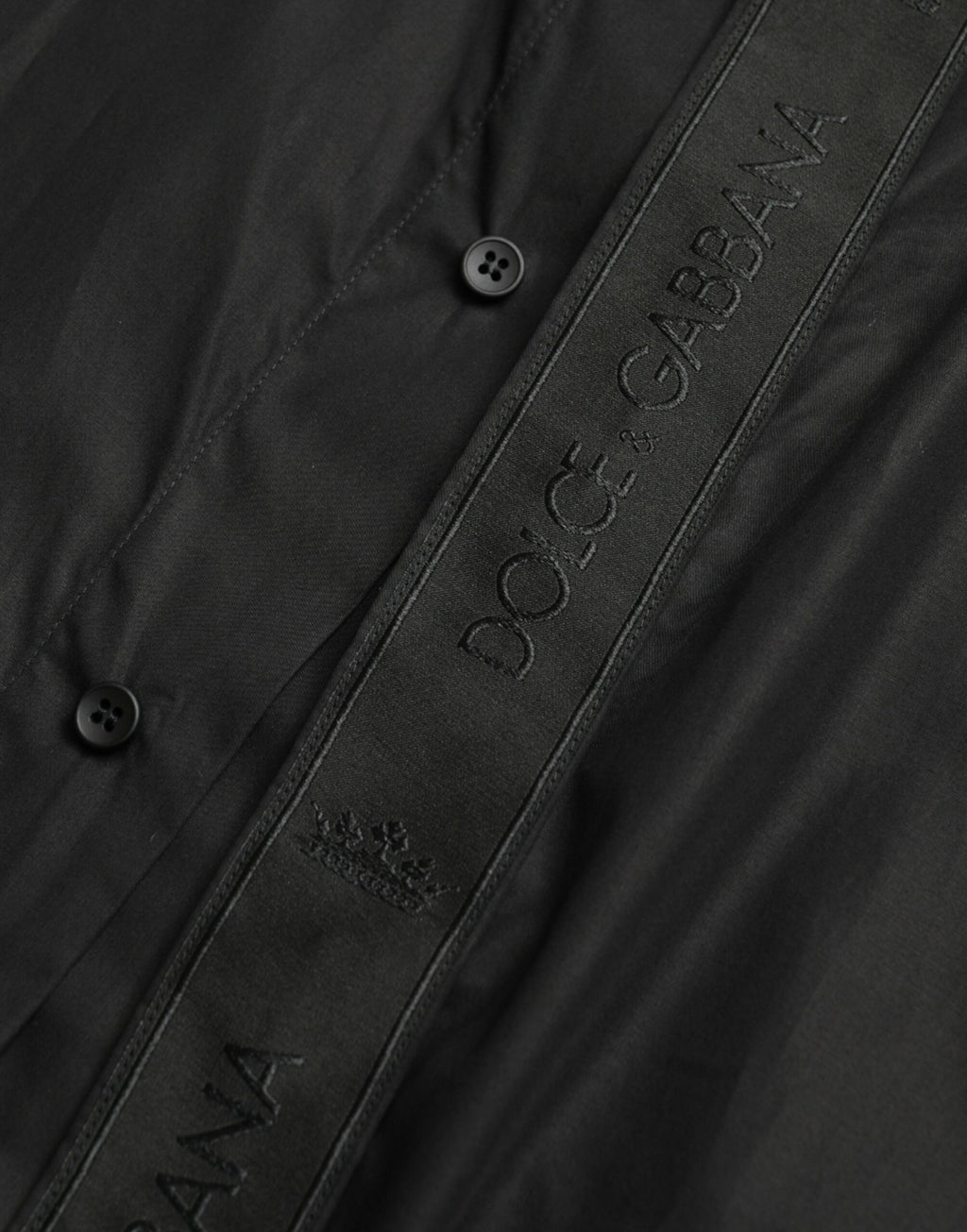 Dolce &amp; Gabbana Elegantes schwarzes Slim Fit-Hemd