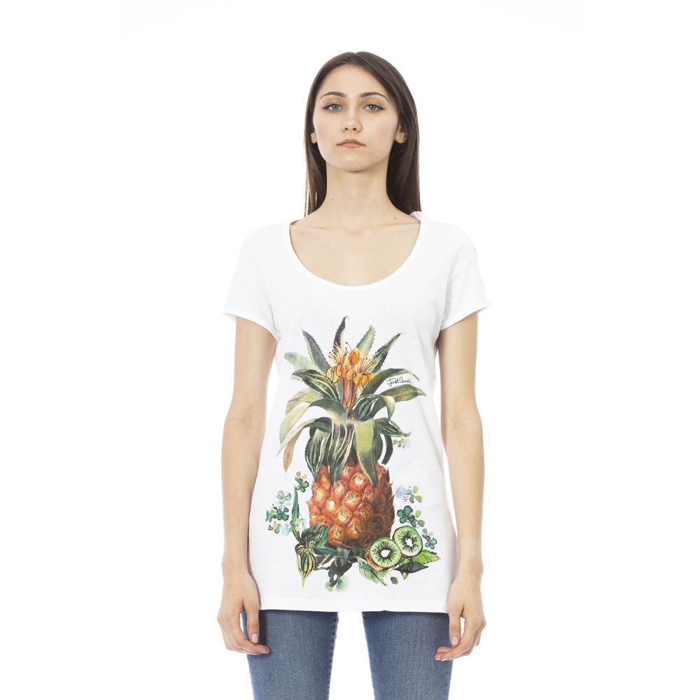 Just Cavalli White Cotton Women Top