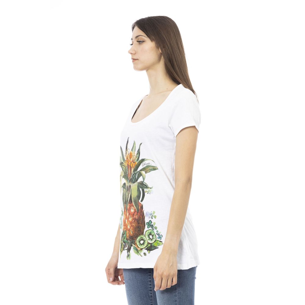 Just Cavalli White Cotton Women Top