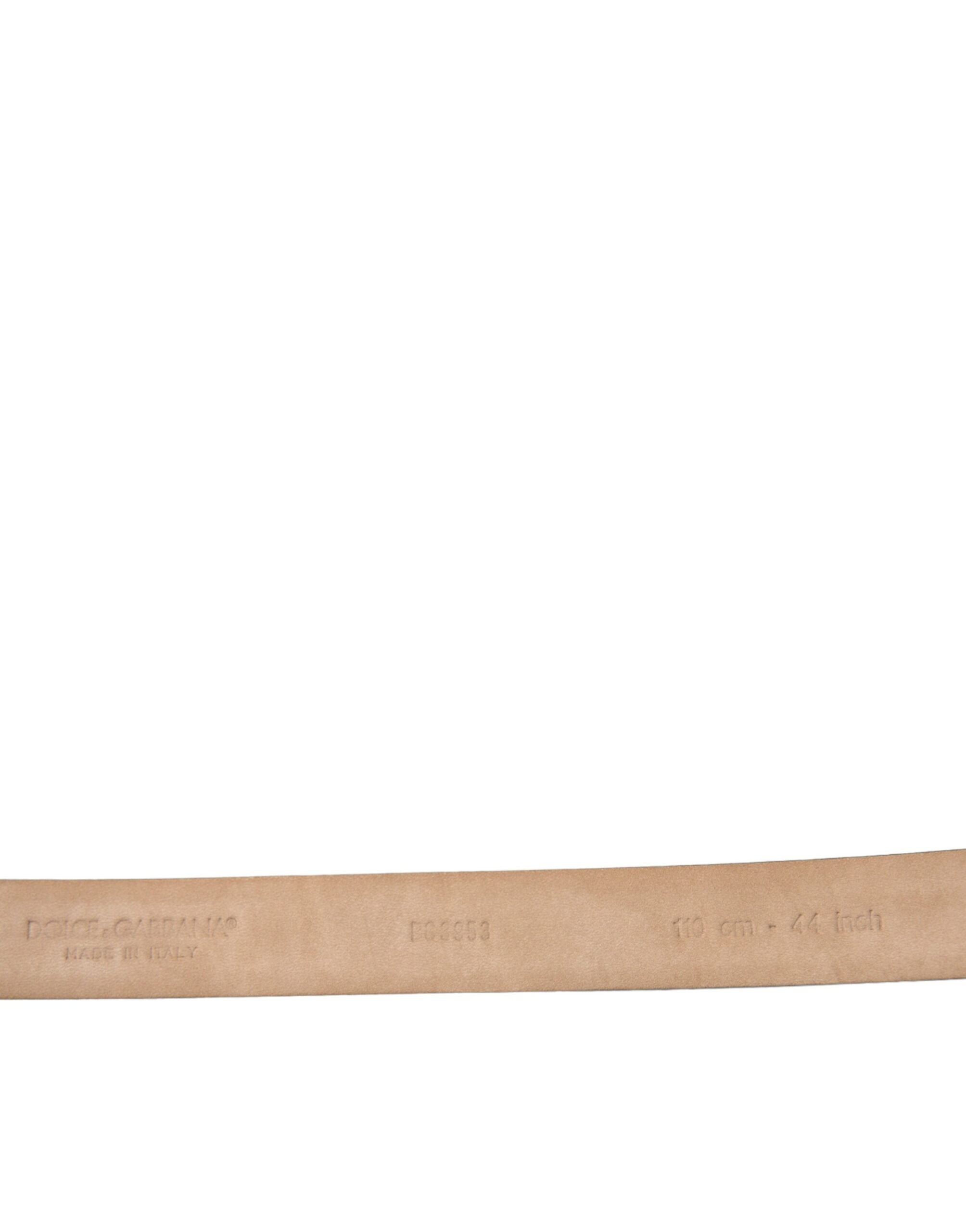 Ceinture en cuir élégante Dolce &amp; Gabbana avec boucle accrocheuse