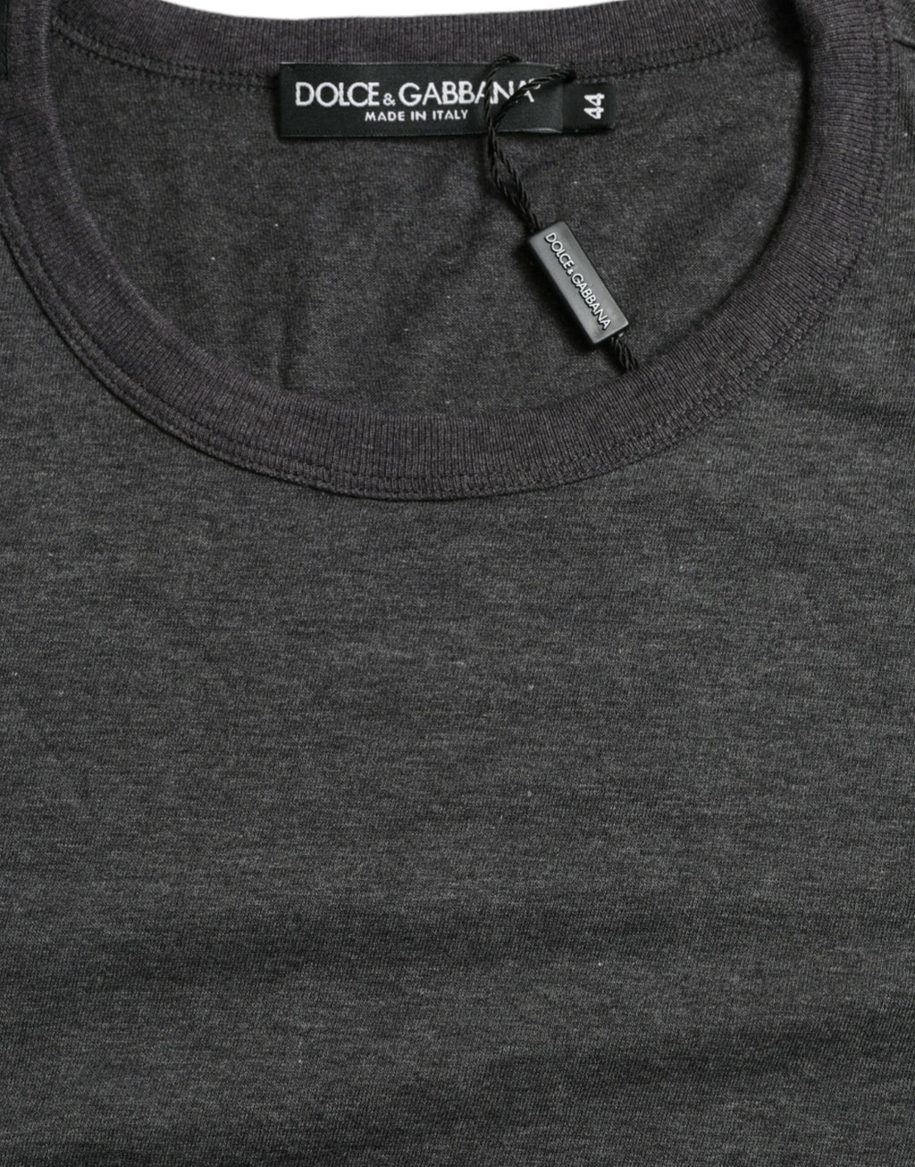 T-shirt ras du cou élégant gris foncé Dolce &amp; Gabbana