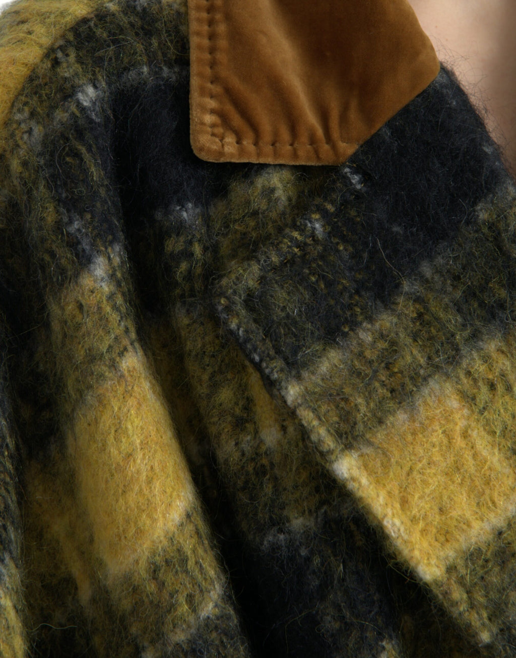 Trench-coat long à carreaux Dolce &amp; Gabbana Chic en jaune soleil