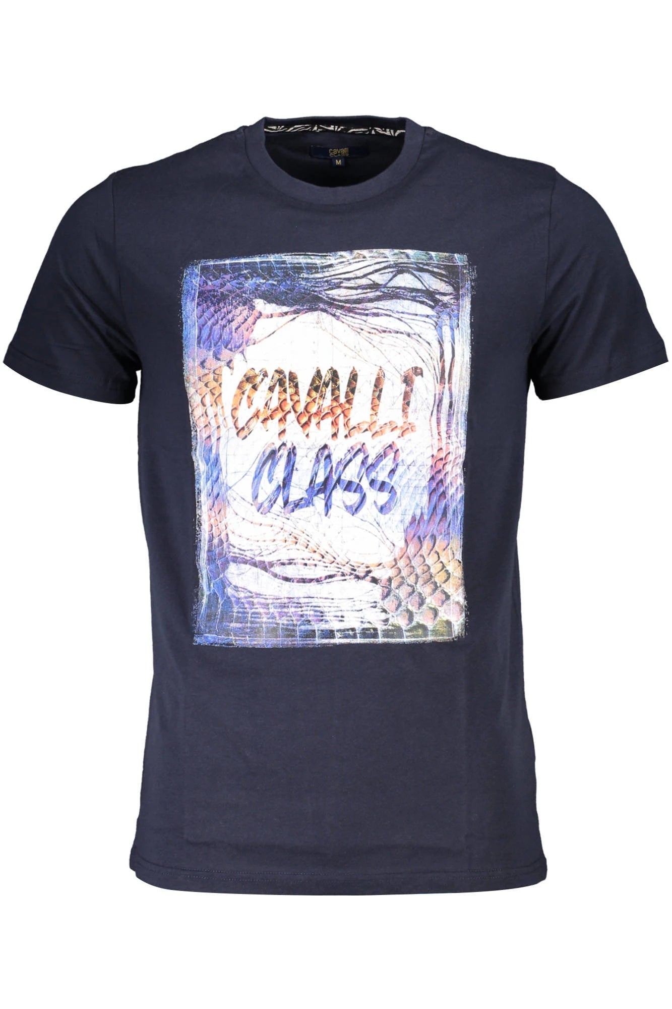 CAVALLI CLASS SHORT SLEEVE T-SHIRT MEN BLUE