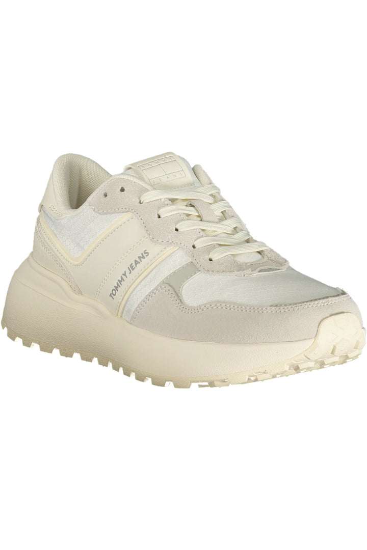 TOMMY HILFIGER WOMEN&#39;S WHITE SPORTS SHOES