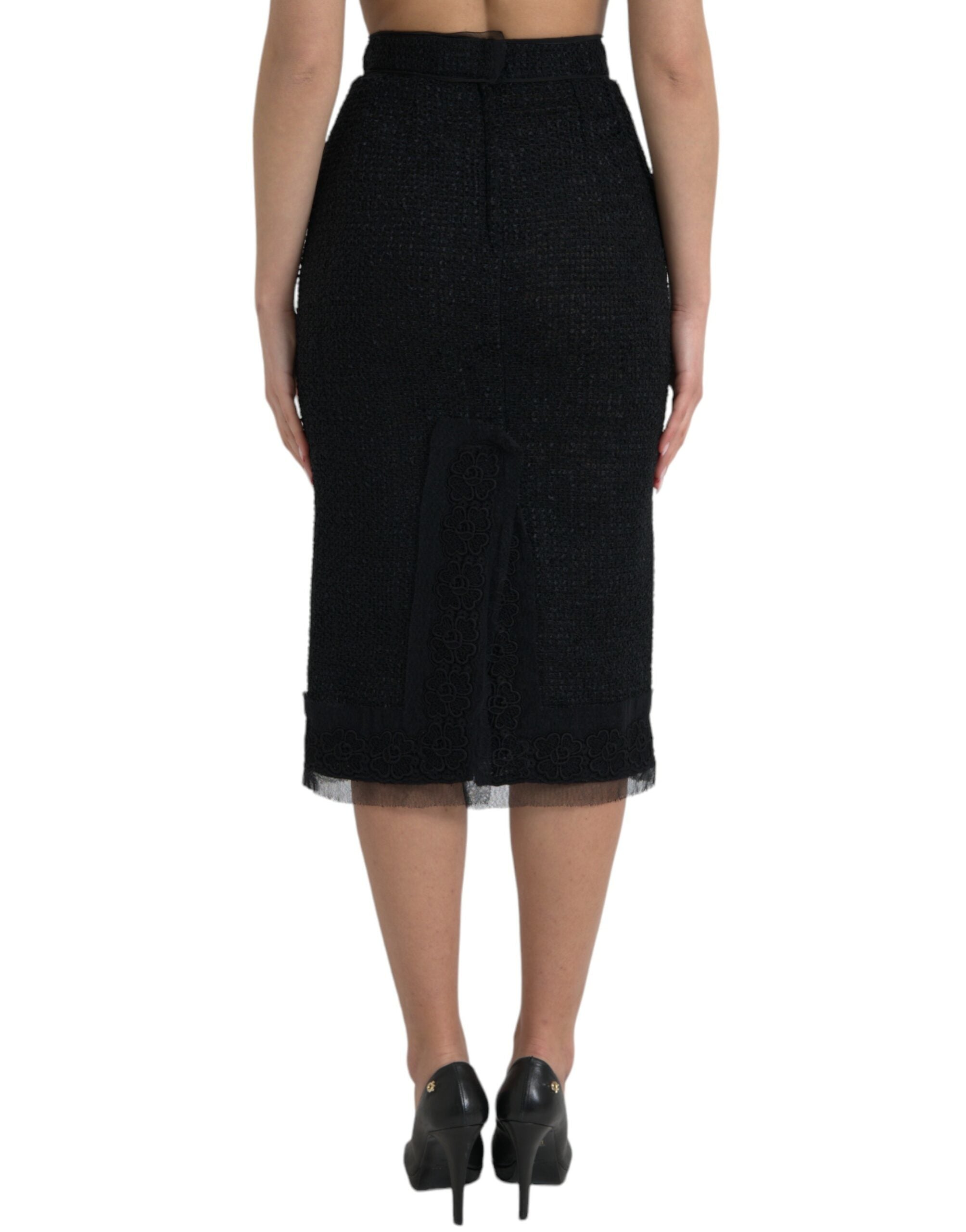 Jupe midi taille haute élégante Dolce &amp; Gabbana