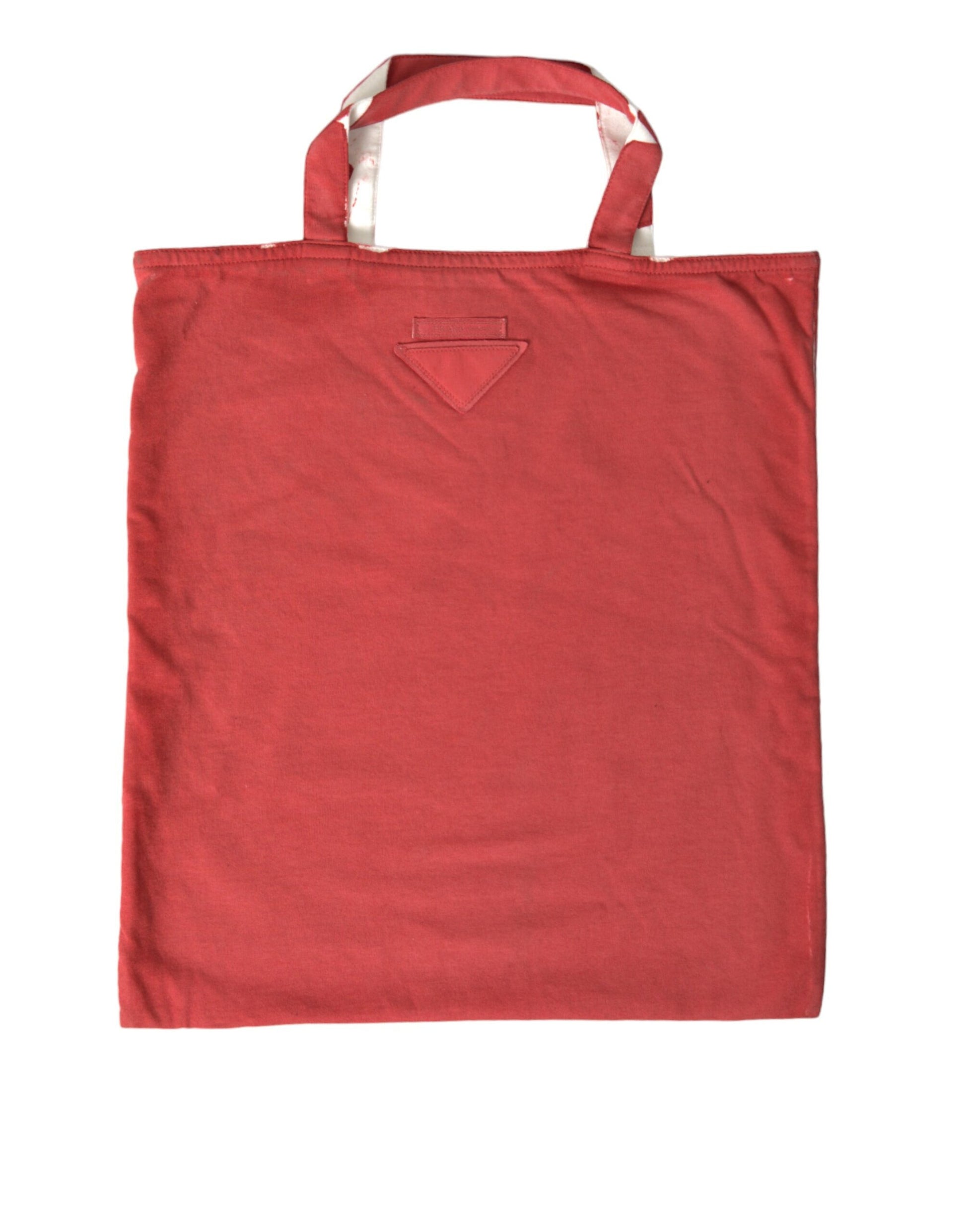 Sac cabas Prada Chic en tissu rouge et blanc