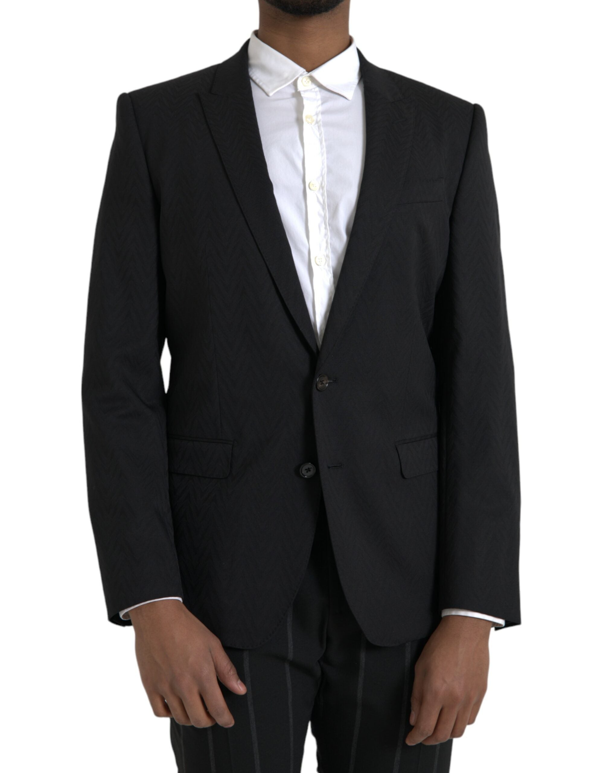 Dolce &amp; Gabbana Veste-manteau slim noire MARTINI