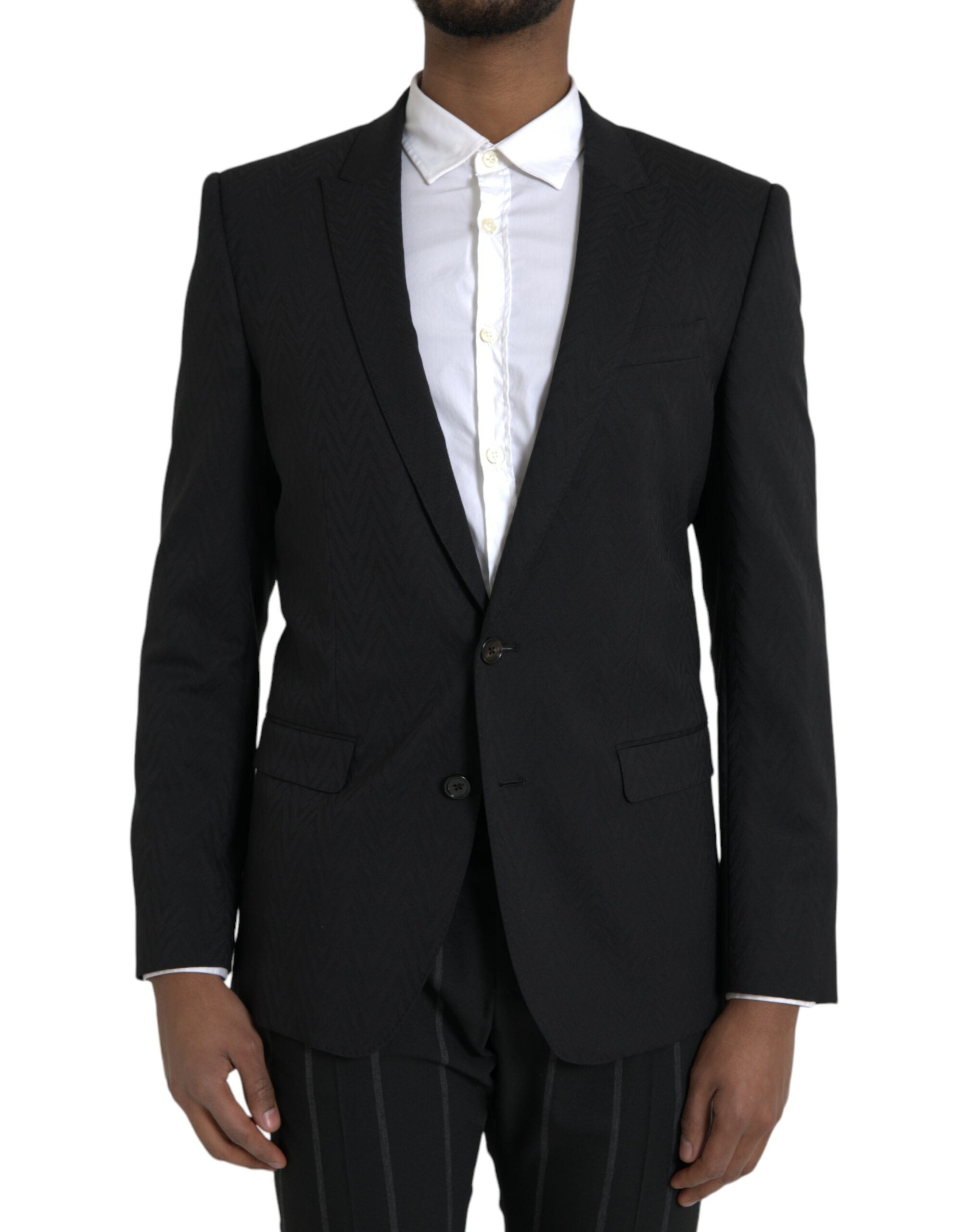 Dolce &amp; Gabbana Veste-manteau slim noire MARTINI