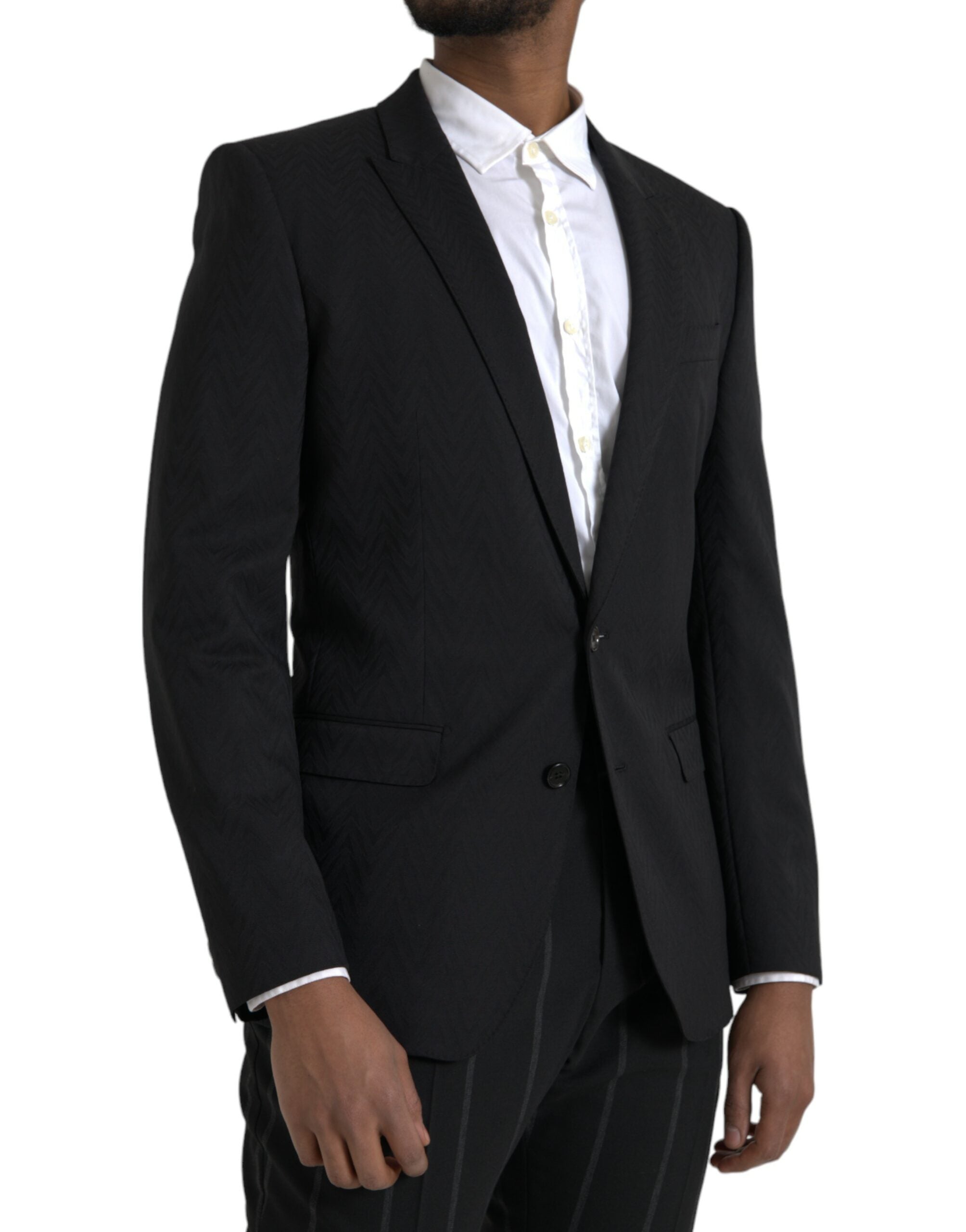Dolce &amp; Gabbana Veste-manteau slim noire MARTINI