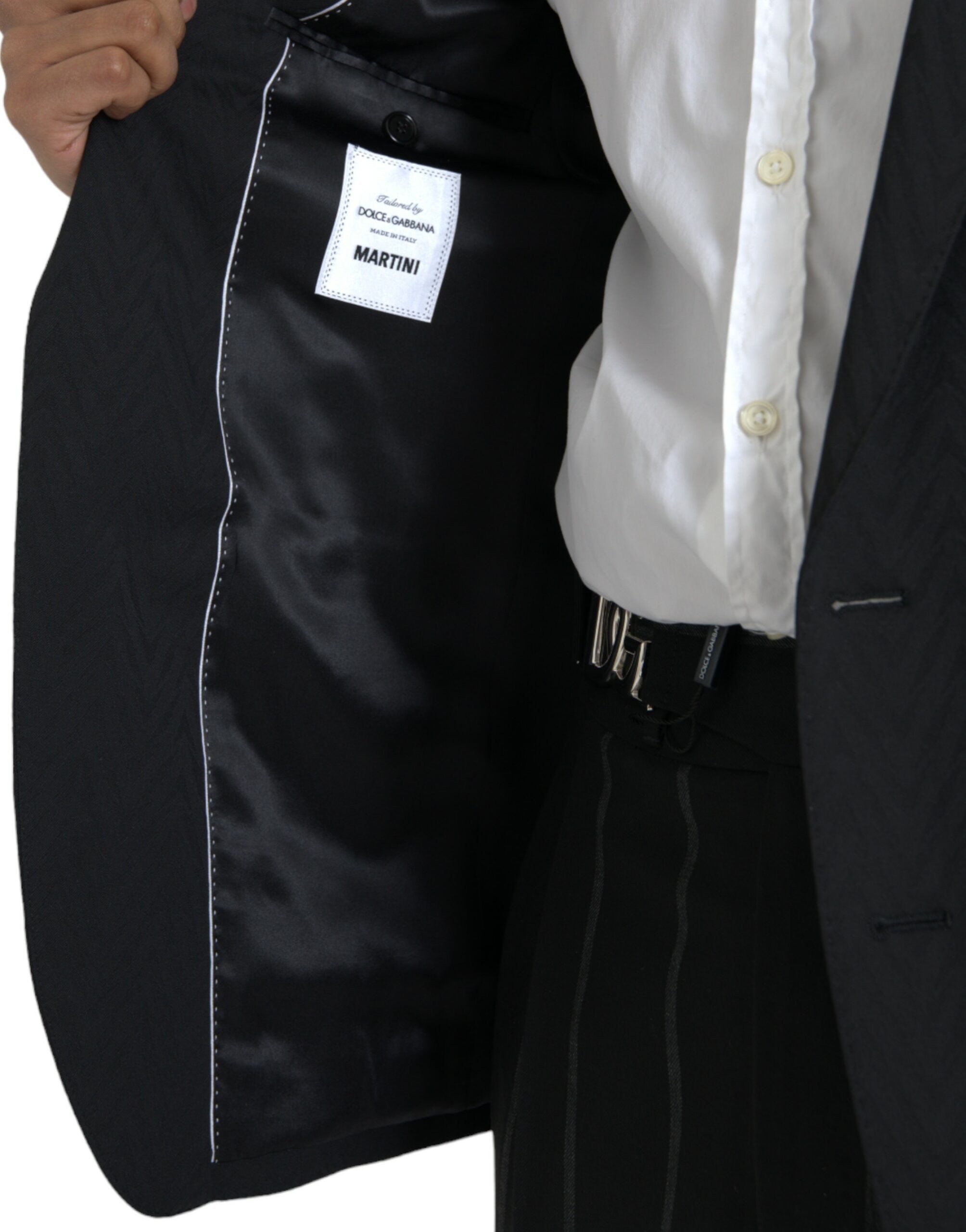 Dolce &amp; Gabbana Veste-manteau slim noire MARTINI