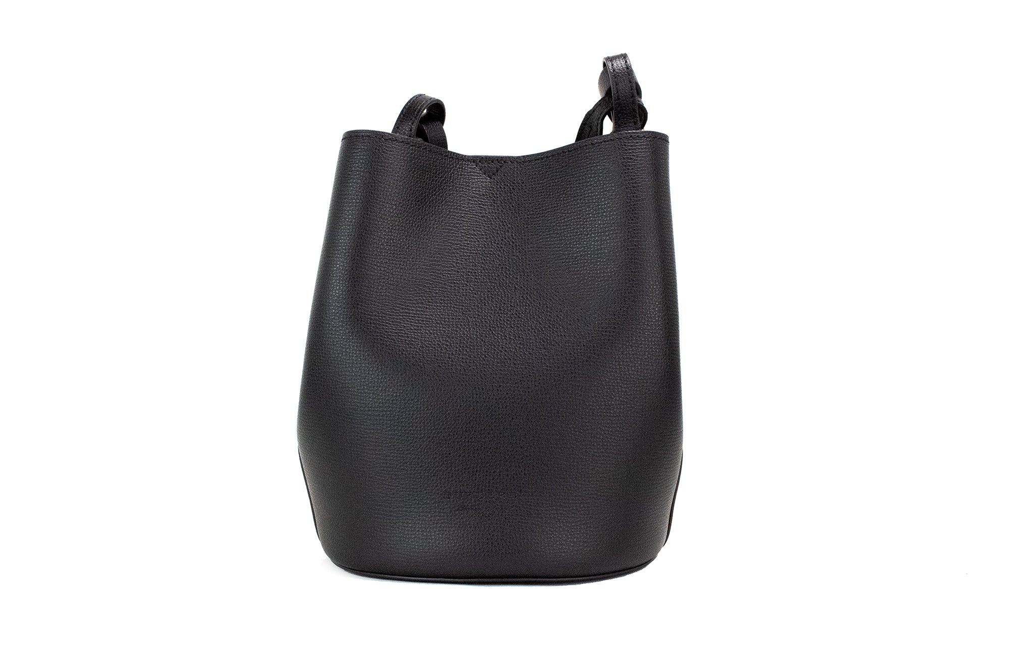 Burberry – Kleine Handtasche „Lorne“ aus genarbtem Leder mit Haymarket-Karomuster in Schwarz