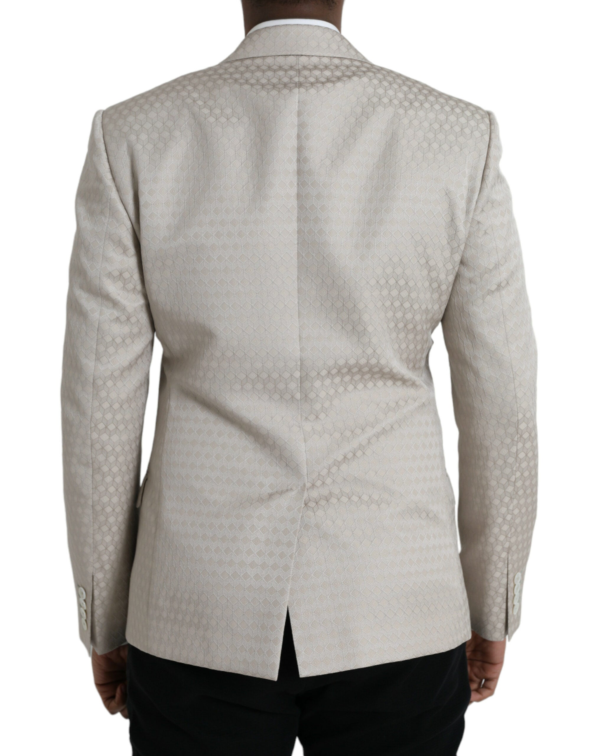 Blazer manteau simple boutonnage beige MARTINI de Dolce &amp; Gabbana