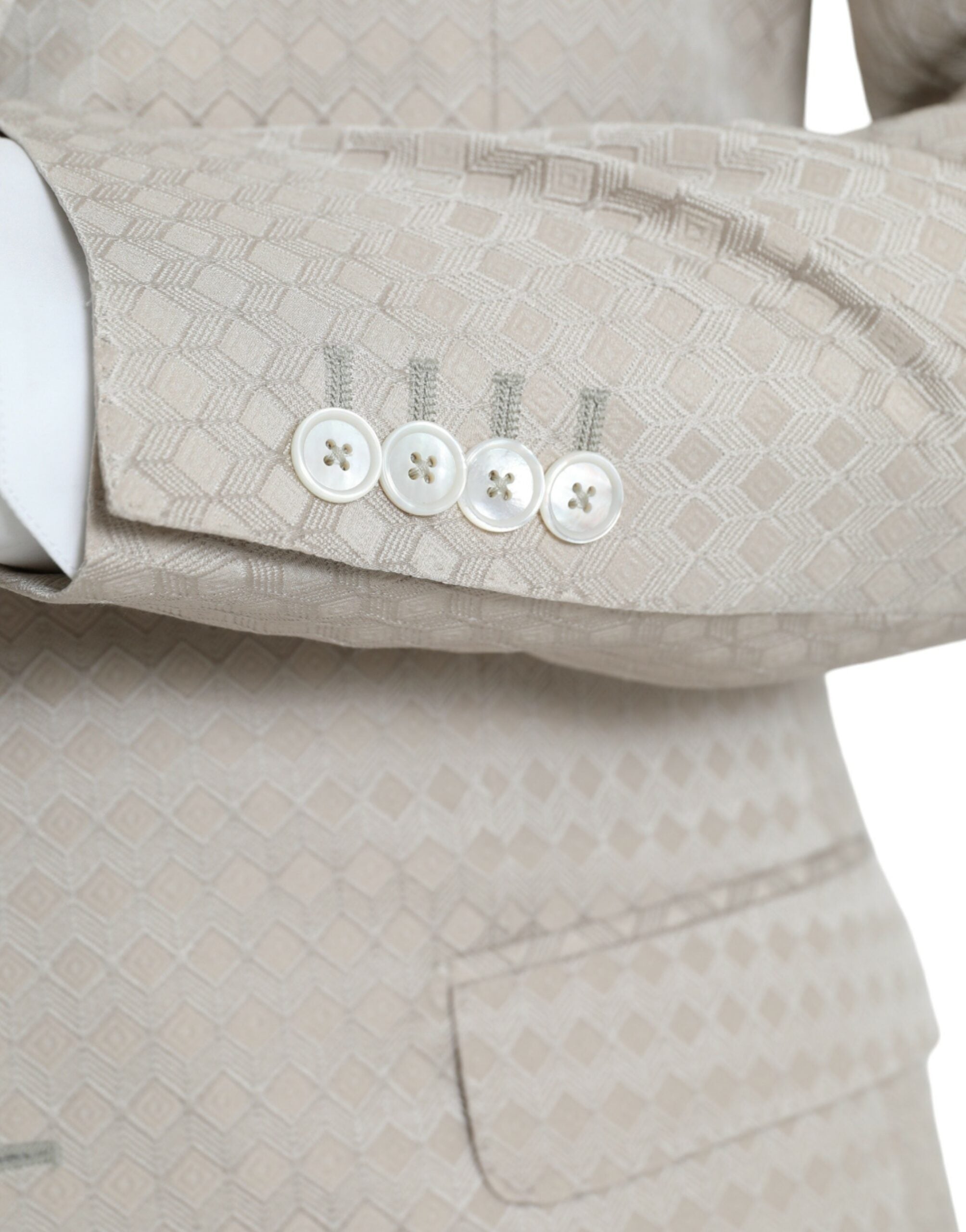 Blazer manteau simple boutonnage beige MARTINI de Dolce &amp; Gabbana