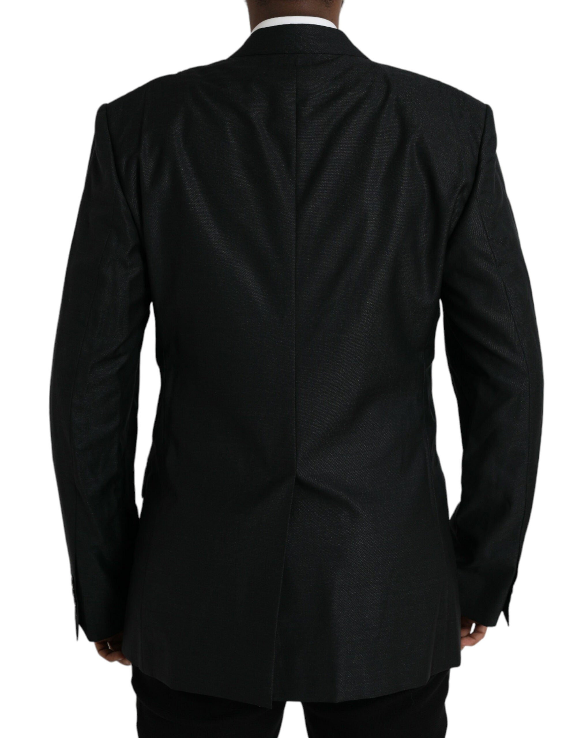 Blazer simple boutonnage en laine noire Dolce &amp; Gabbana