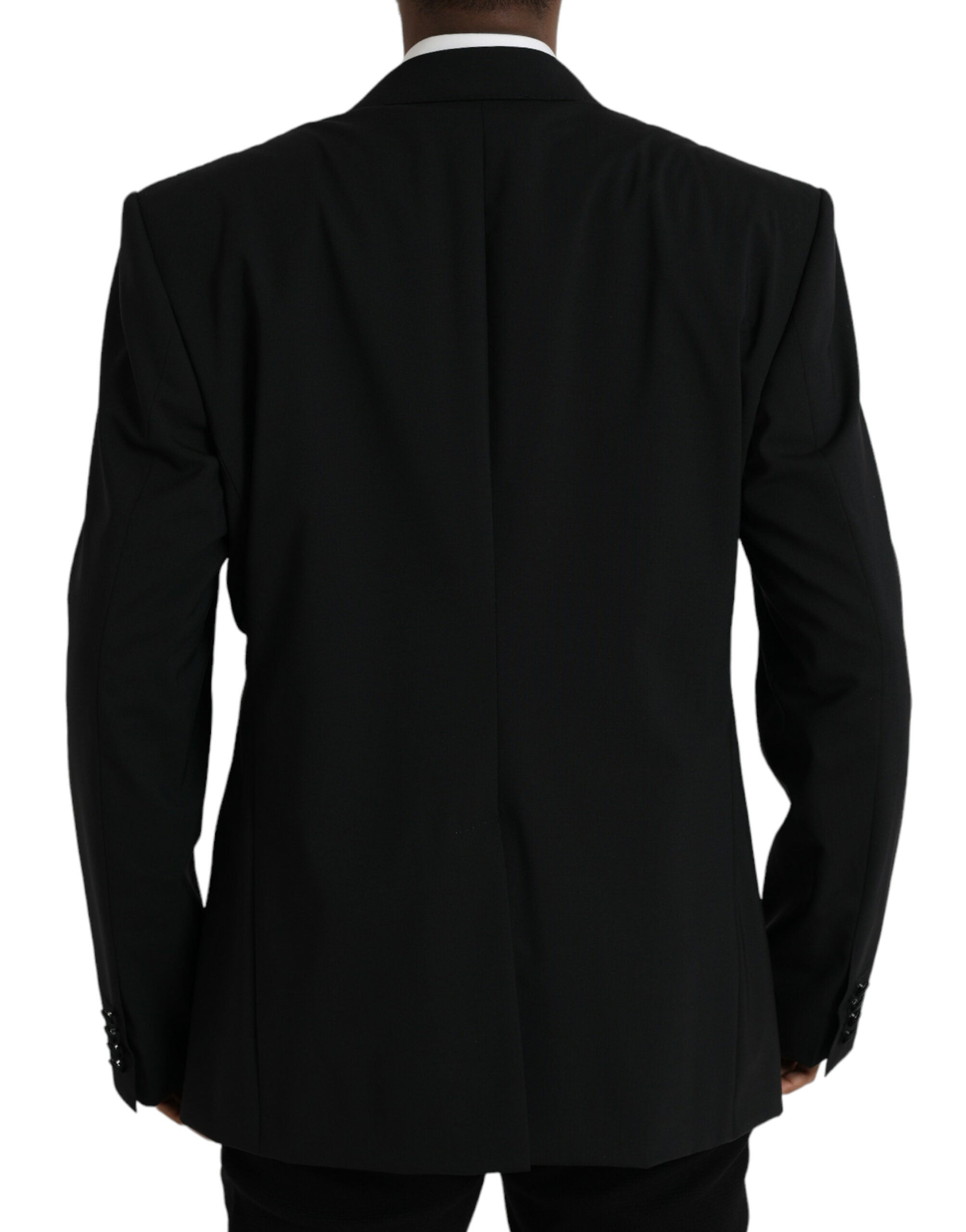 Blazer manteau simple boutonnage noir Dolce &amp; Gabbana SICILIA