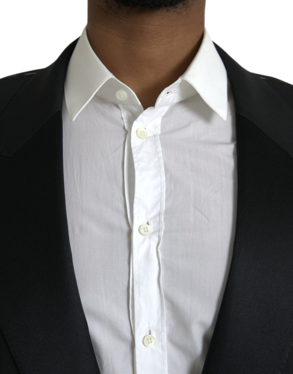 Blazer manteau simple boutonnage noir Dolce &amp; Gabbana SICILIA