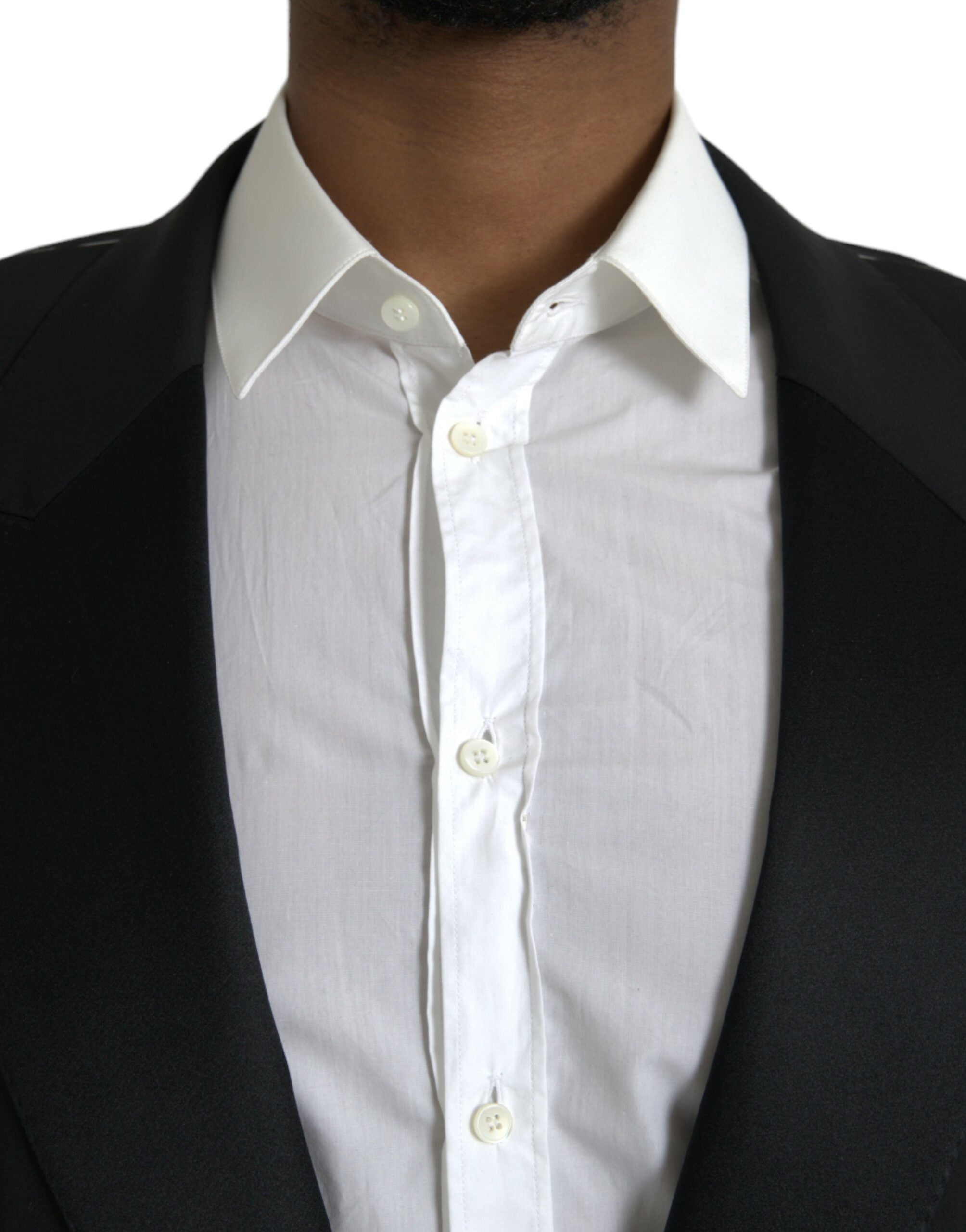 Blazer manteau simple boutonnage noir Dolce &amp; Gabbana SICILIA
